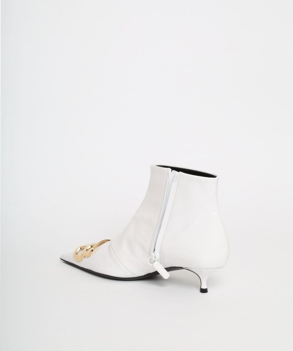 Balenciaga BB White Ankle Boots size 38
