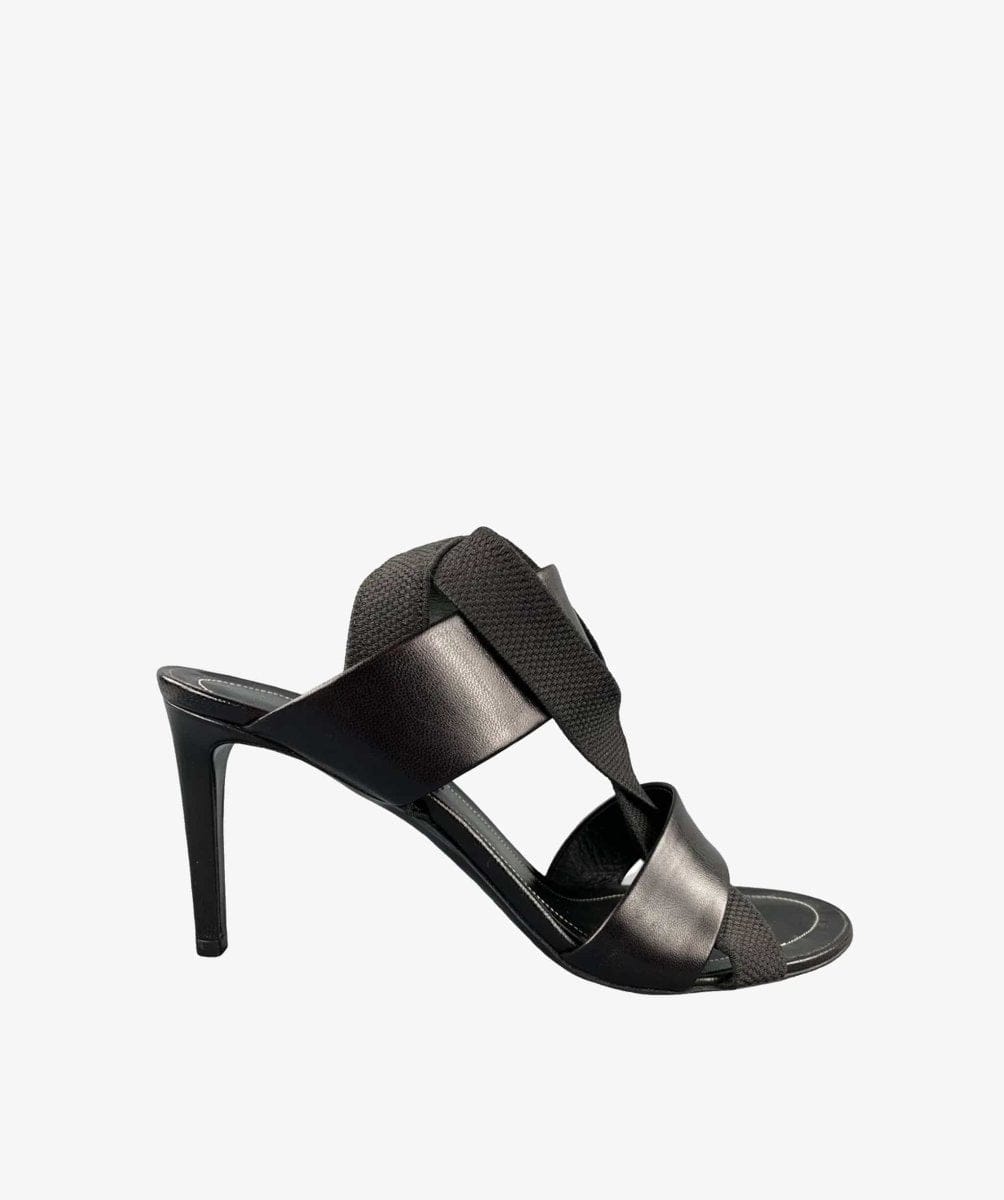 Balenciaga Black Chevreau Sandals