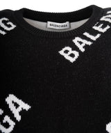Balenciaga Balenciaga black & white logo jumper - AJC0474