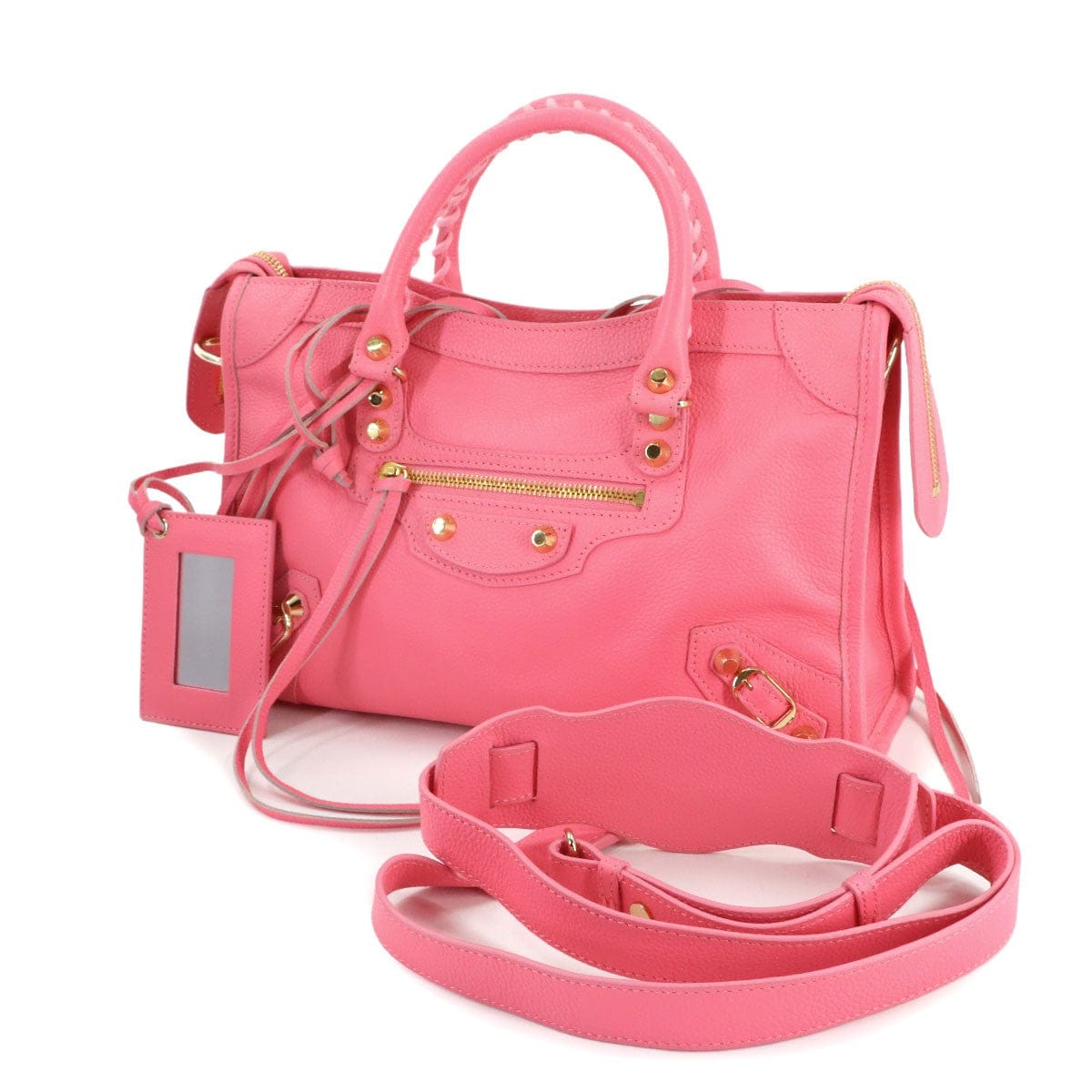 BALENCIAGA BALENCIAGA Classic City 2way Hand Shoulder Bag 431621 Pink Logos 90314215