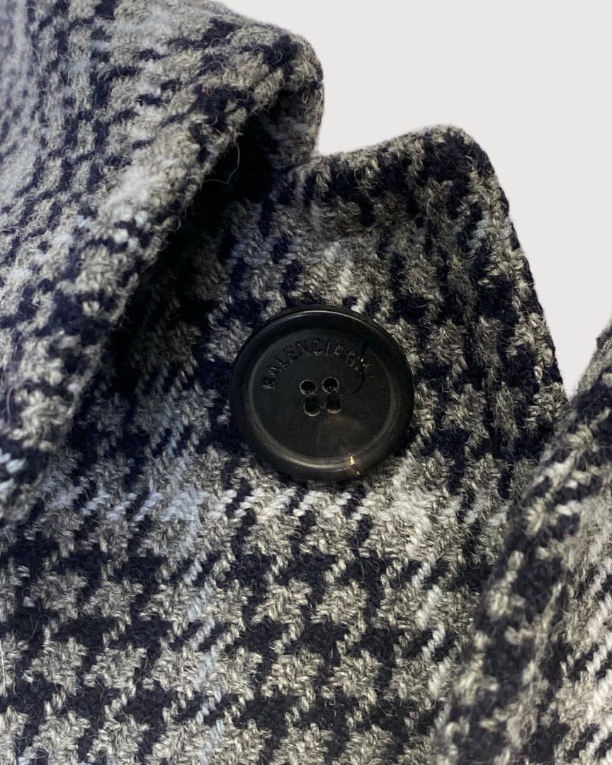 Balenciaga Grey Balenciaga Wool Coat, L