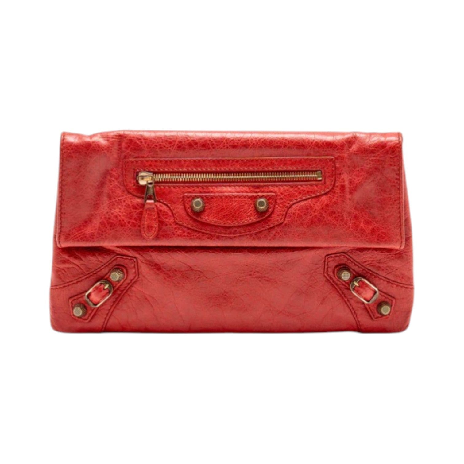 Balenciaga Balenciaga Red City Fold Clutch
