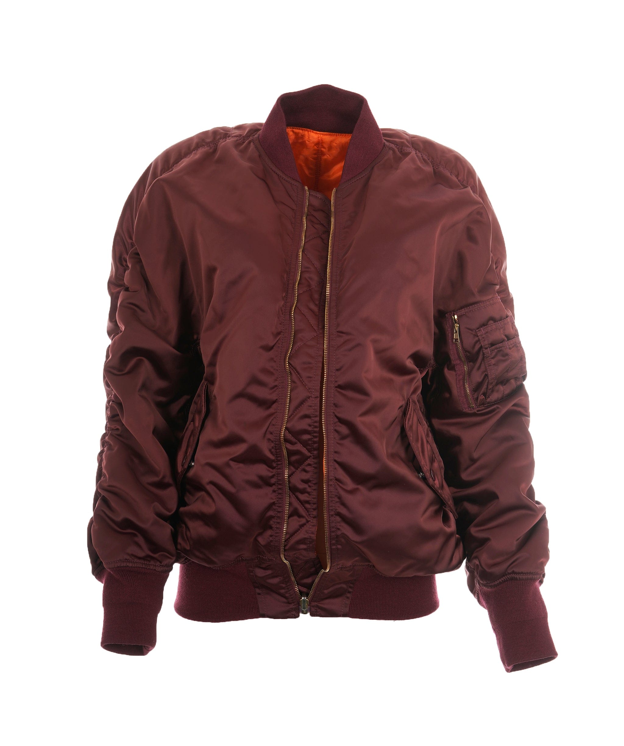 Balenciaga Balenciaga Burgundy Bomber Style Jacket ALC1945