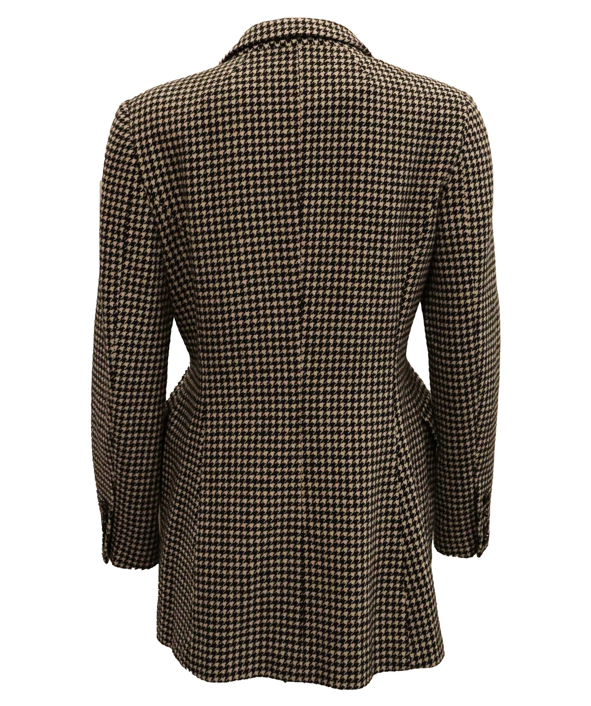 Balenciaga Balenciaga houndstooth waist detail jacket AGC2675