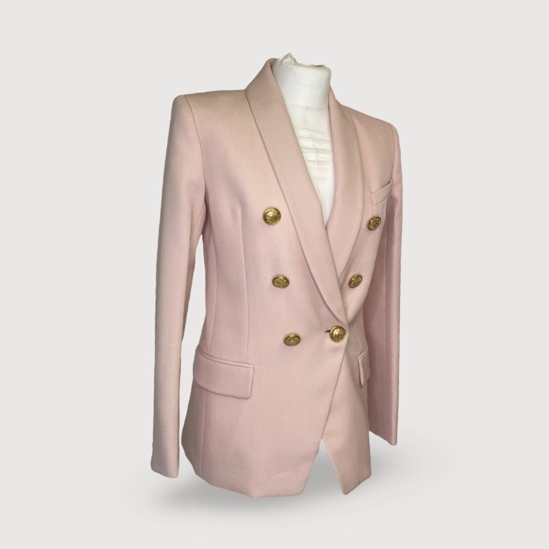 Balmain Blush Pink Balmain Blazer, 10