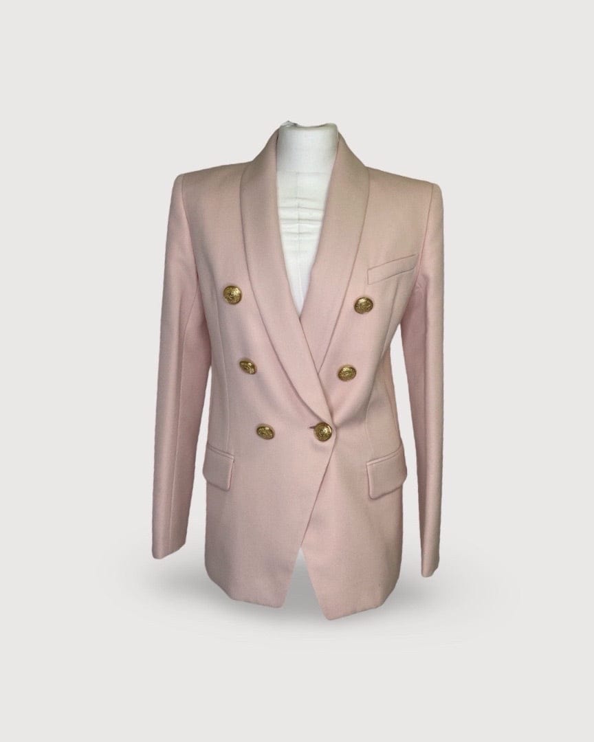 Balmain Blush Pink Balmain Blazer, 10