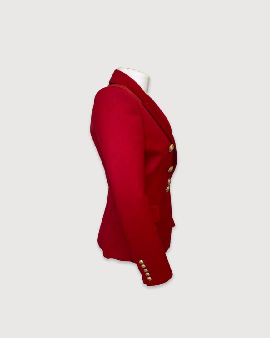 Balmain Red Balmain Blazer, 10