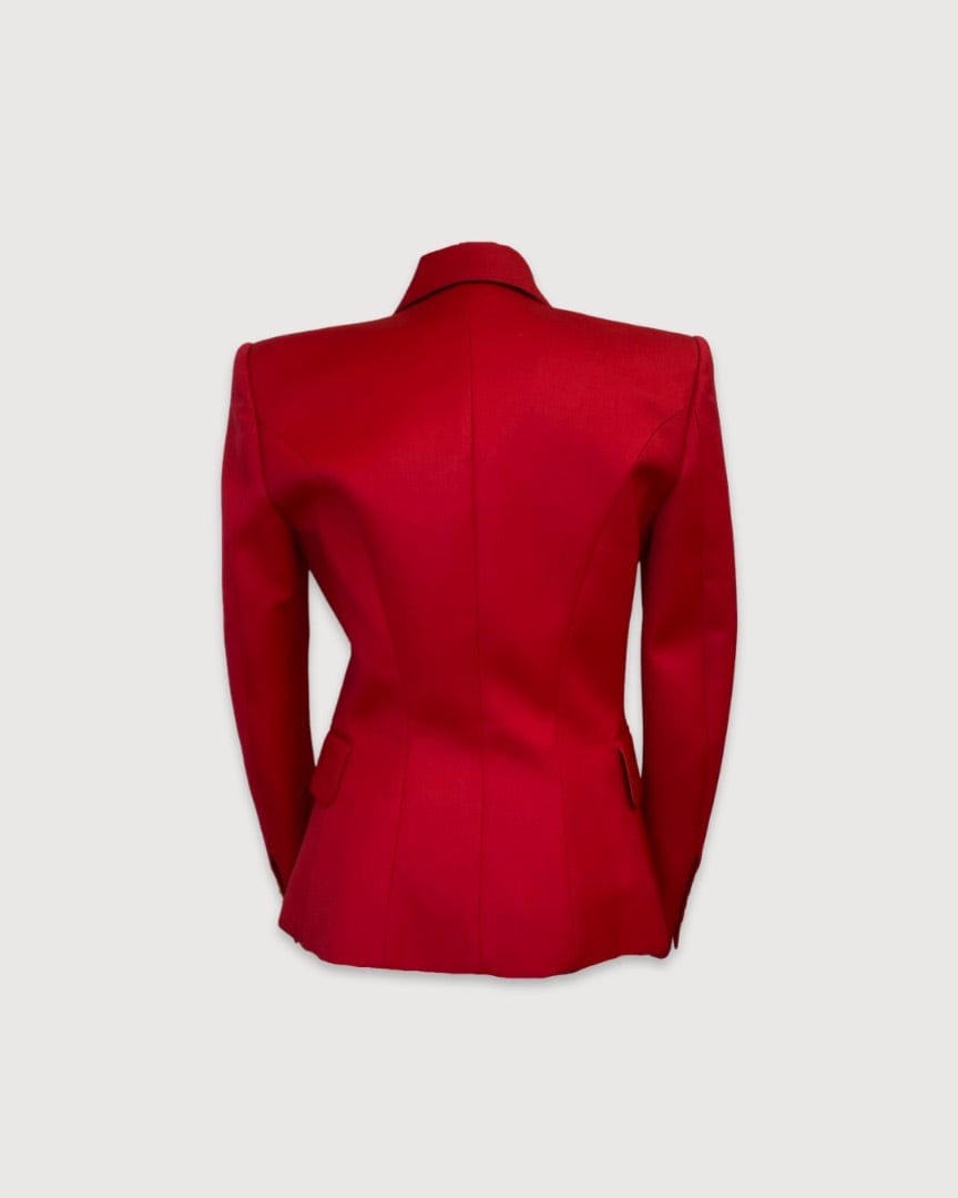 Balmain Red Balmain Blazer, 10