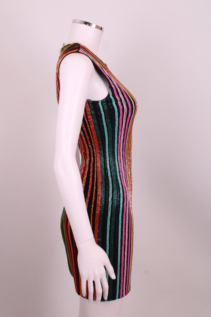 Balmain Balmain Sequin Mini Dress Black XS