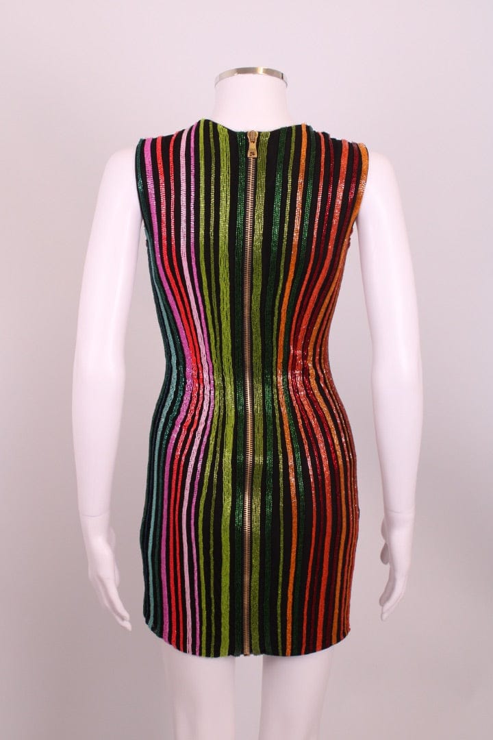 Balmain Balmain Sequin Mini Dress Black XS