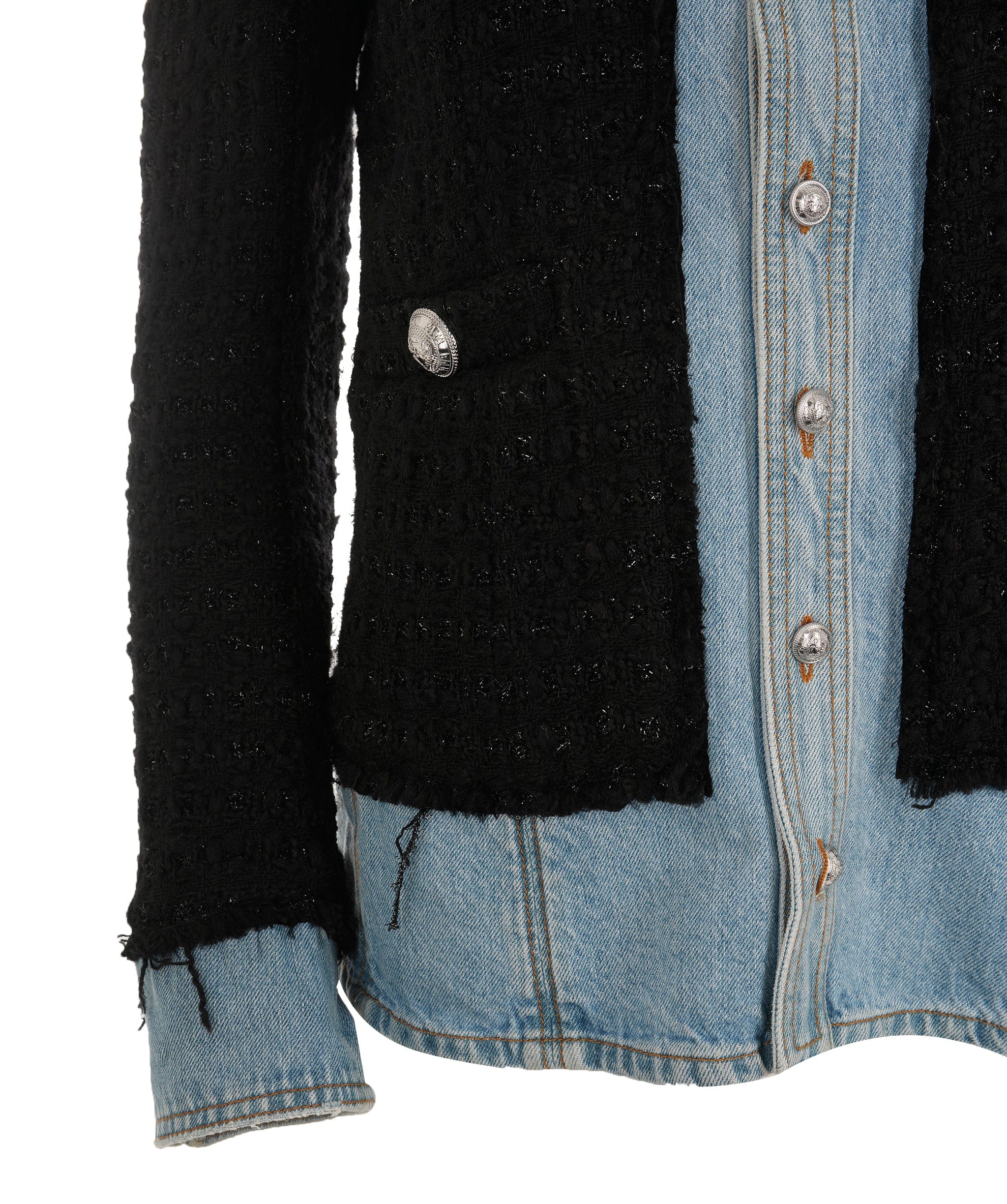 Balmain Balmain Denim Jacket with Wool Lined size 42  ALC2489