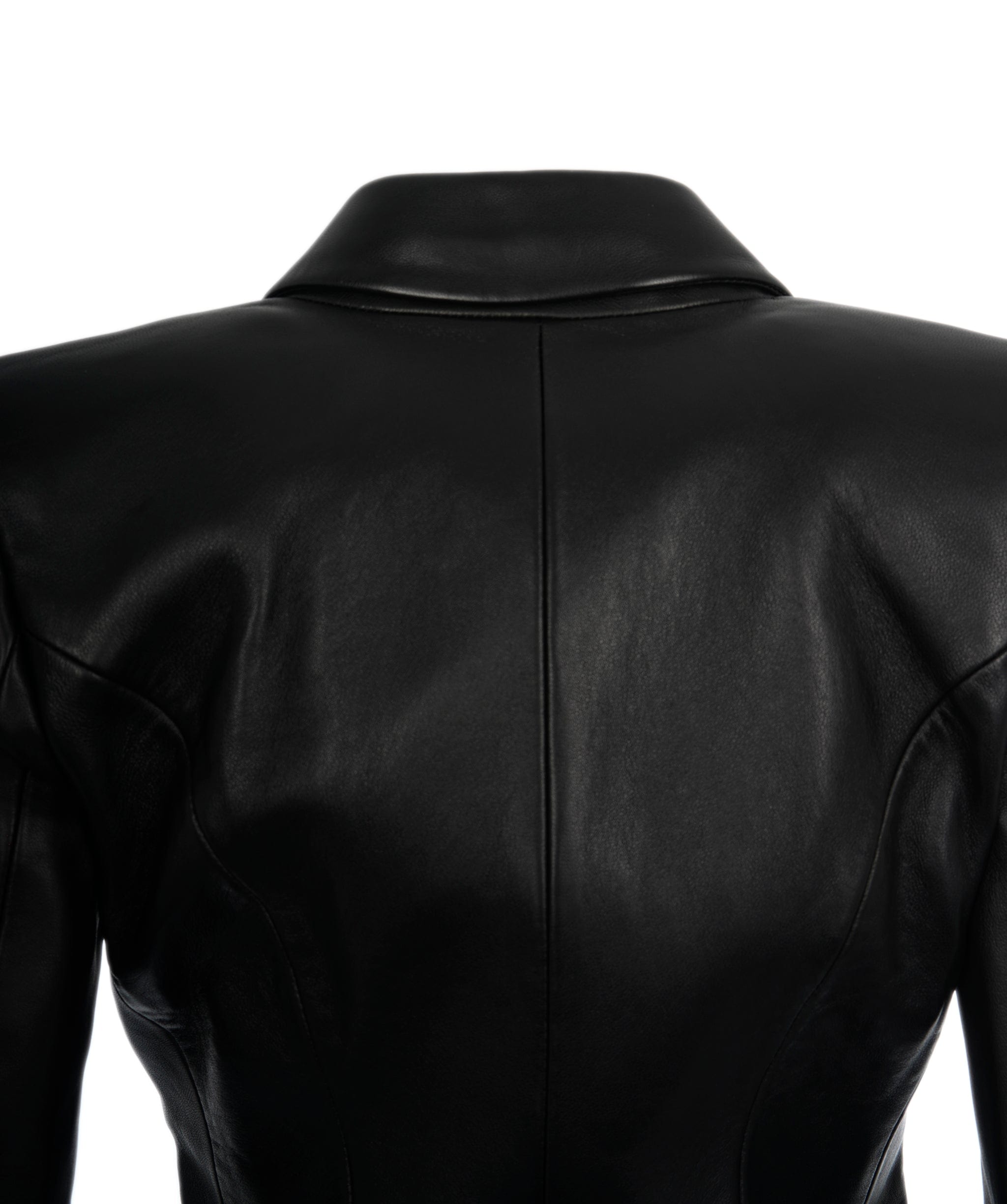 Balmain Balmain Double Breasted Leather Blazer  ALC1092