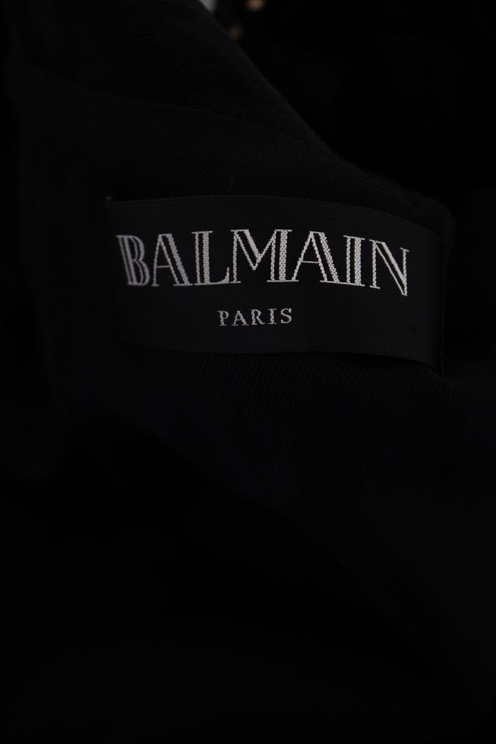 Balmain Balmain Fringed Suede Jacket Black 12