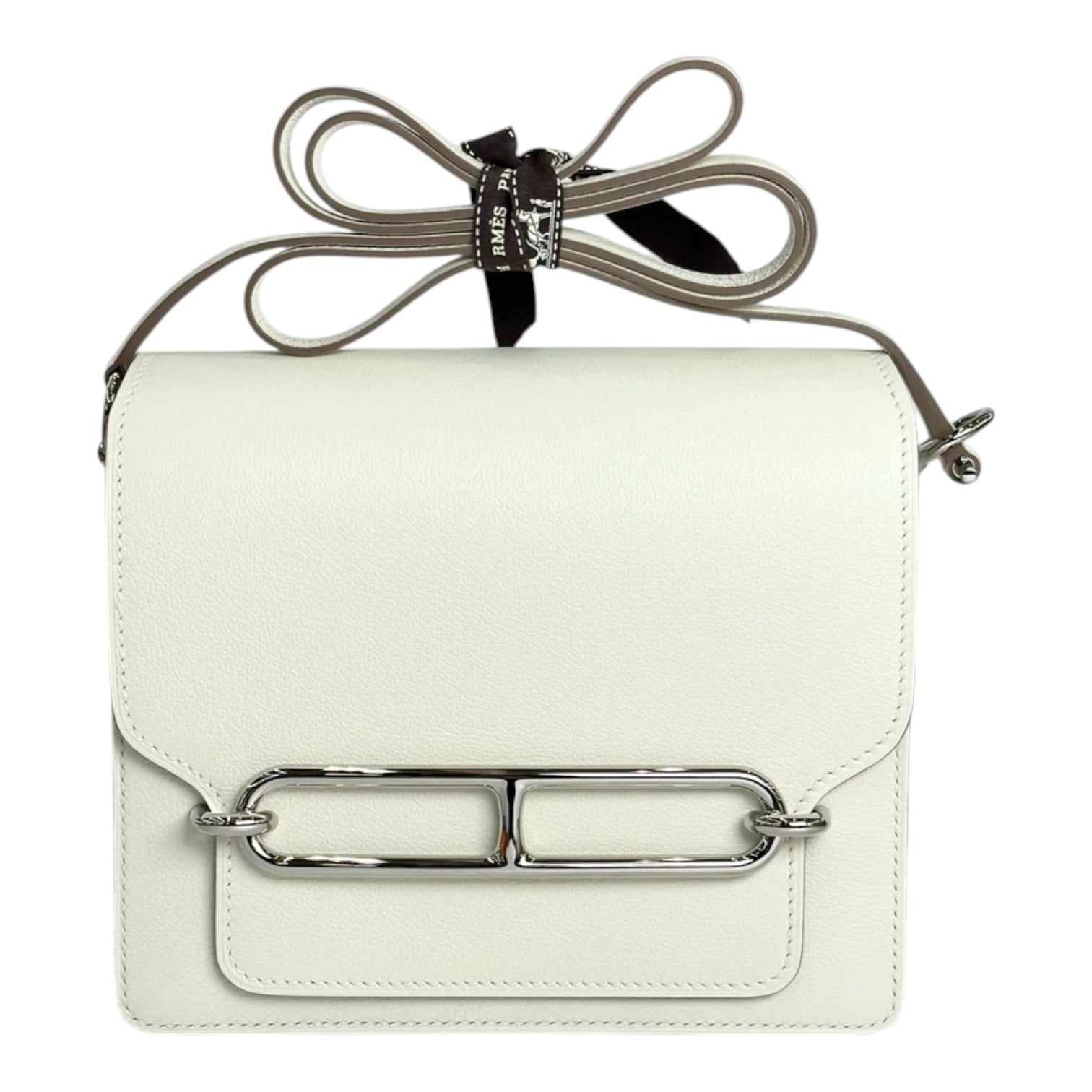 Hermes Mini Roulis Bag in Verso Mushroom & Biscuit Evercolor