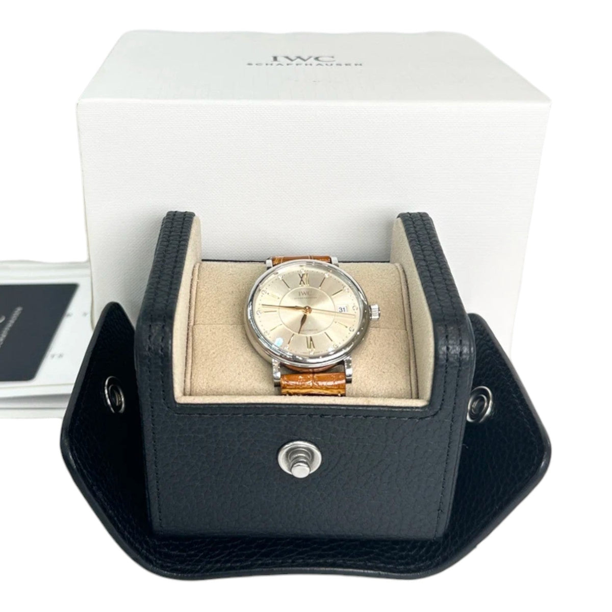IWC Schaffhausen Portofino Auto Watch Steel/Diamond 34mm - Full Set