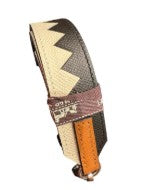 Hermes Leather Nata Black and Gold Strap with PHW