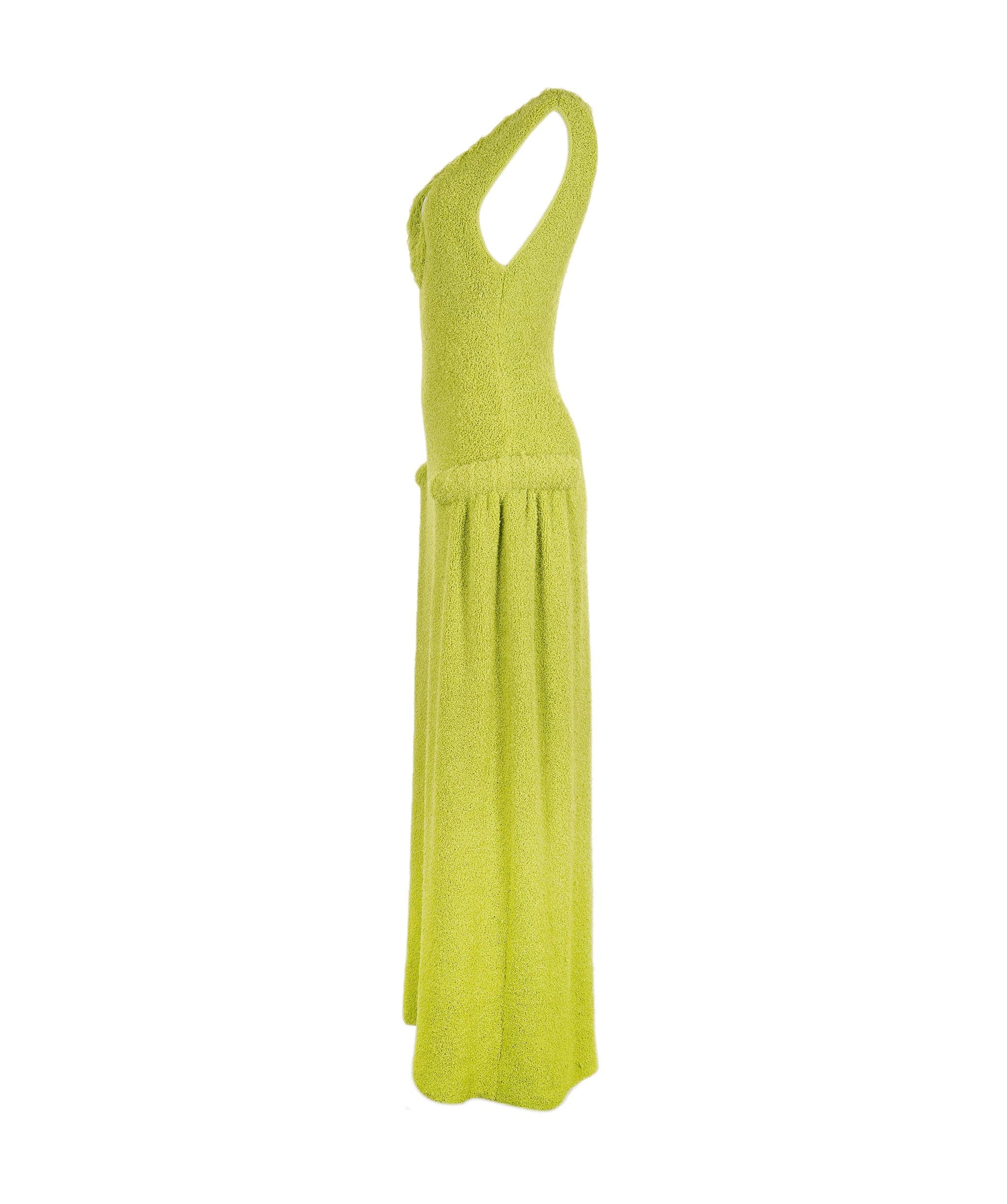 Bottega Bottega veneta Long day runway collection dress light green AGL2489