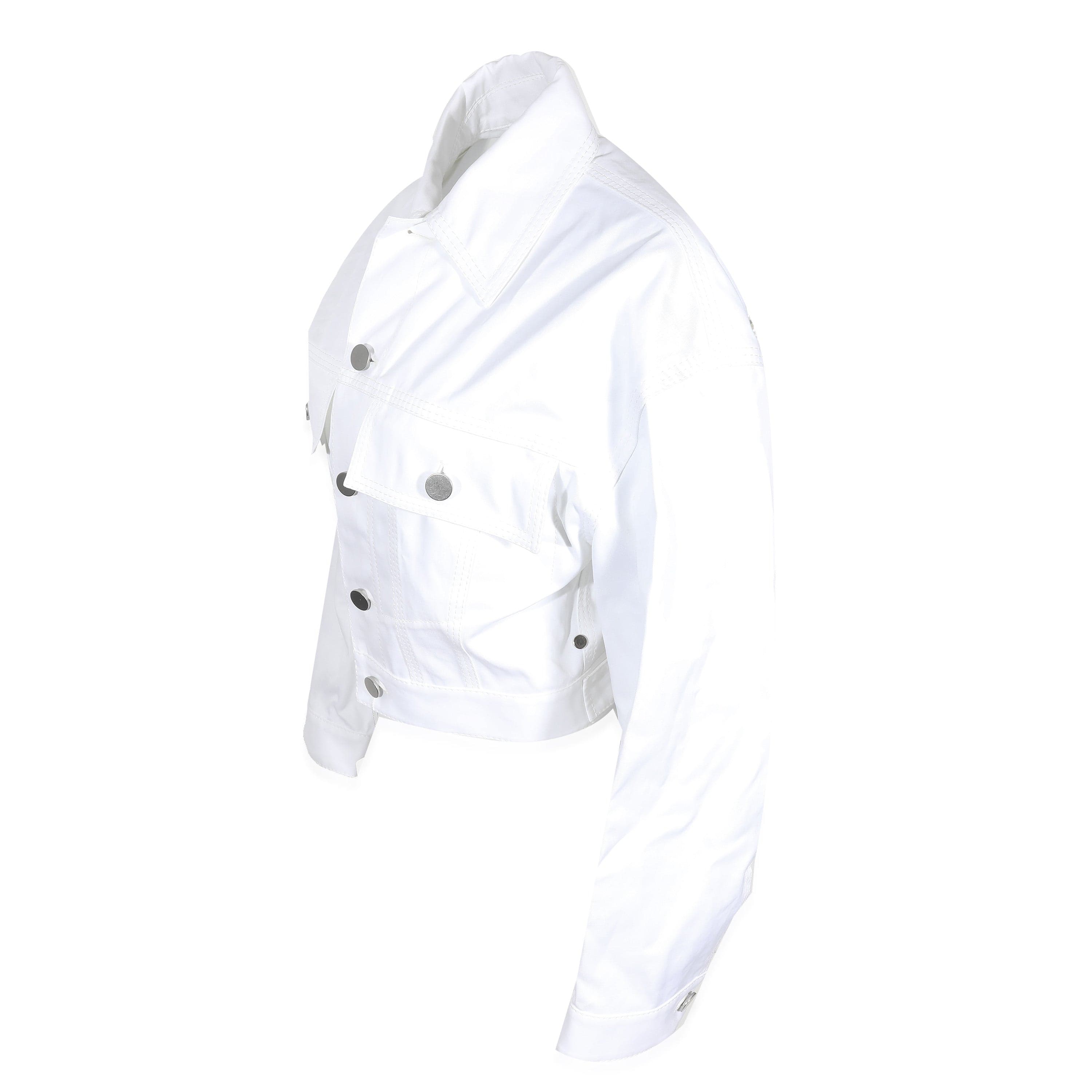Bottega Bottega Veneta white jean jacket size 38 ASL9418