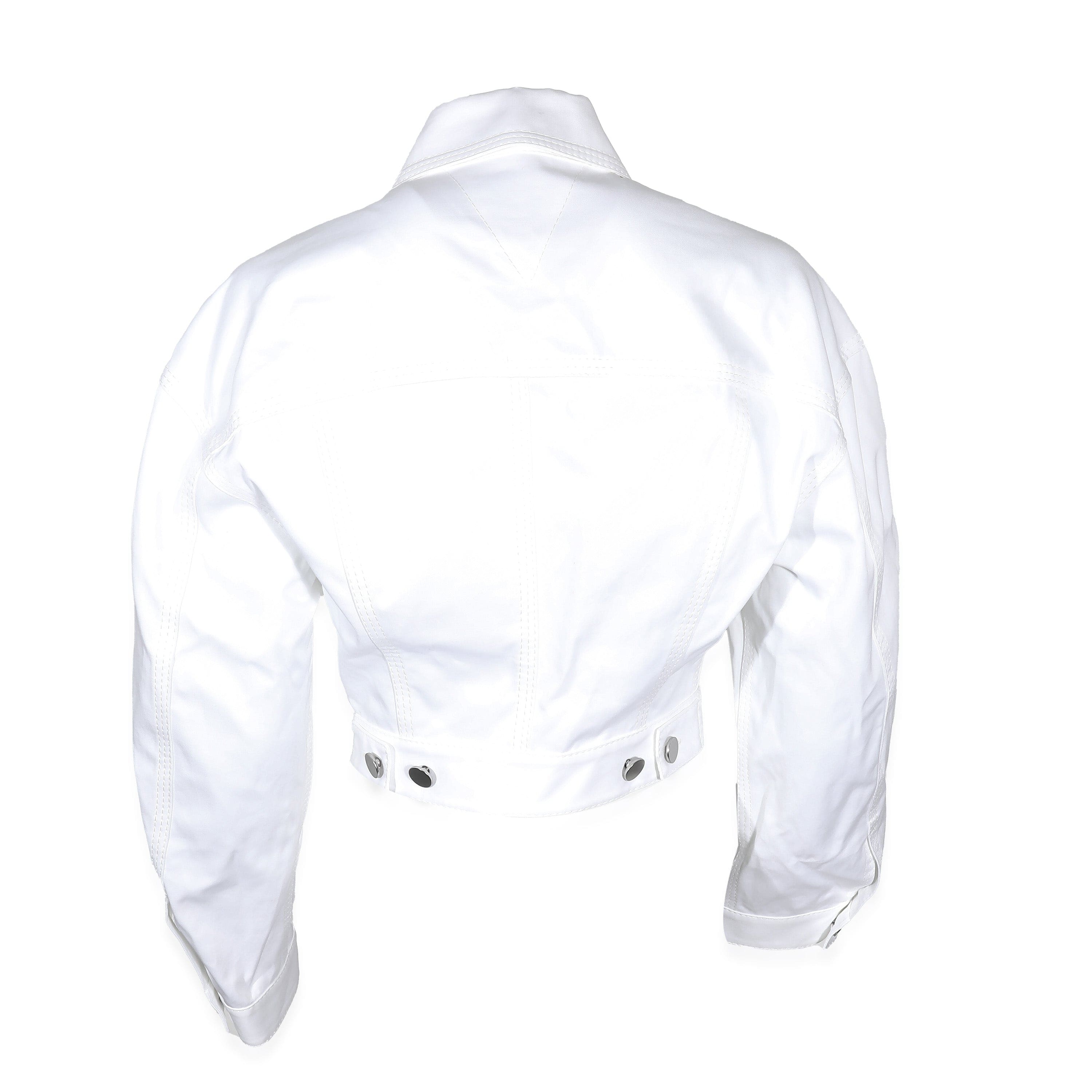 Bottega Bottega Veneta white jean jacket size 38 ASL9418