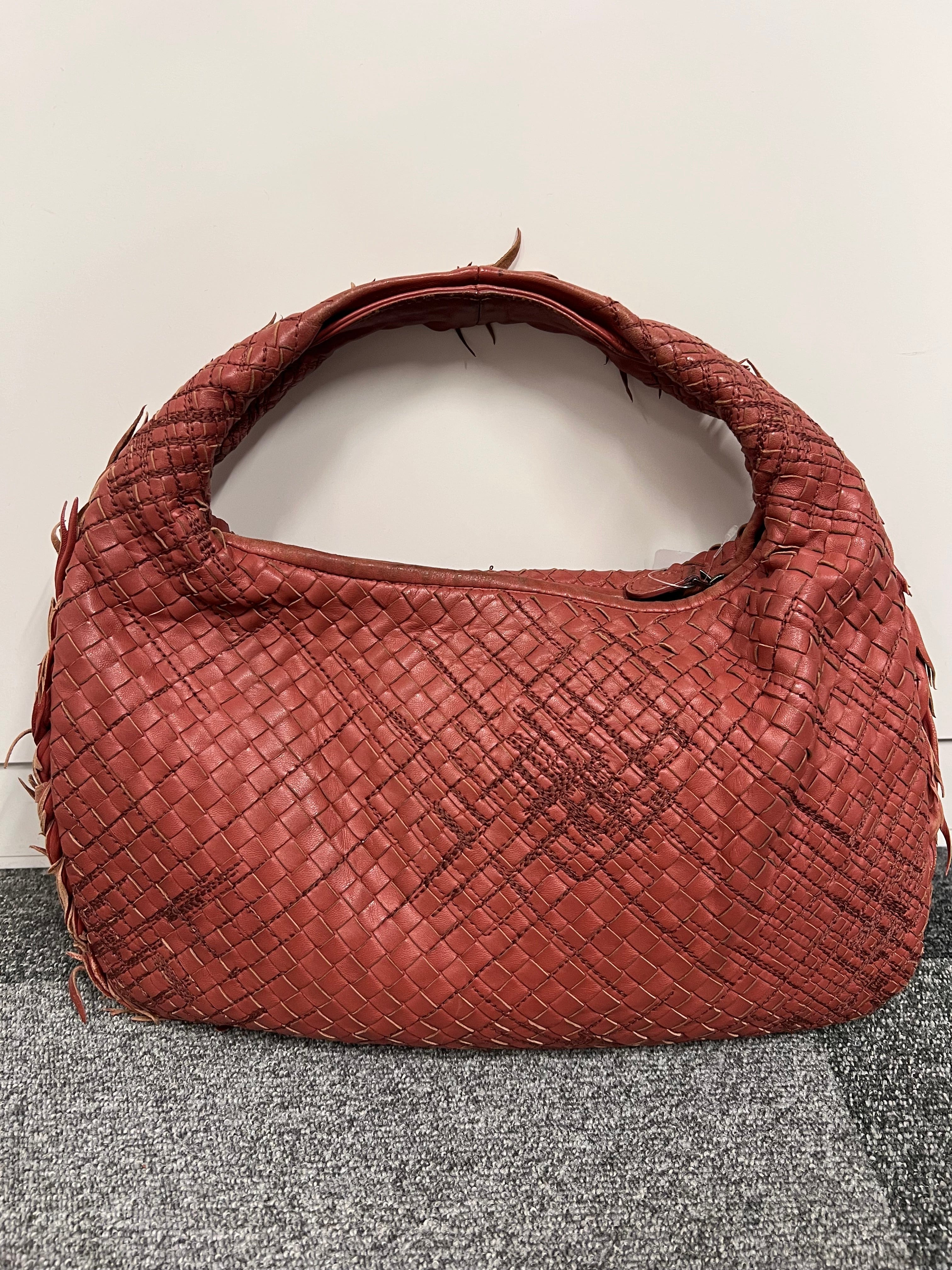 BOTTEGA VENETA BOTTEGA VENETA Leather Pink Intrecciato Hobo B0731FGFU9