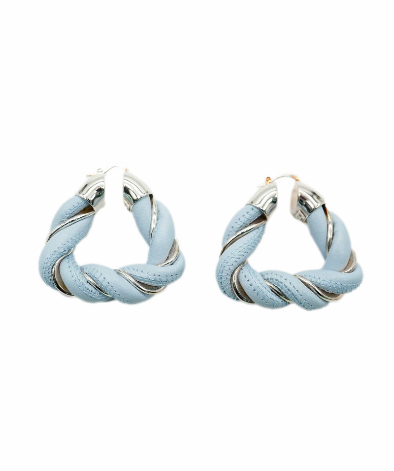 Bottega Veneta Bottega Veneta Woven Earrings - Blue ASL10092