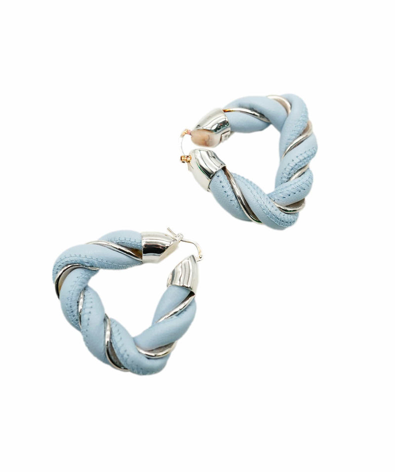 Bottega Veneta Bottega Veneta Woven Earrings - Blue ASL10092