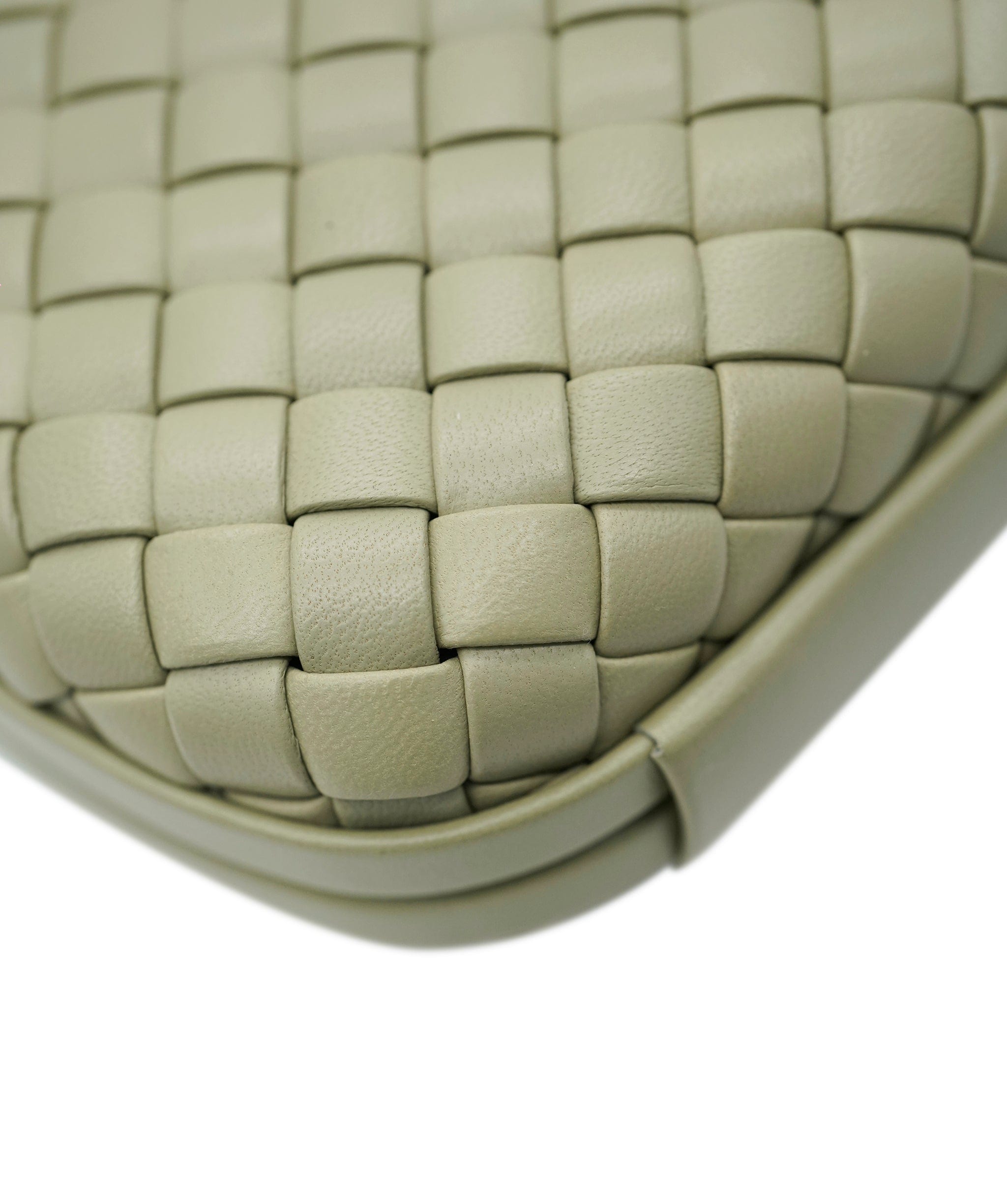 Bottega Veneta Bottega Knot intrecciato-woven leather clutch bag travertine ALL0840