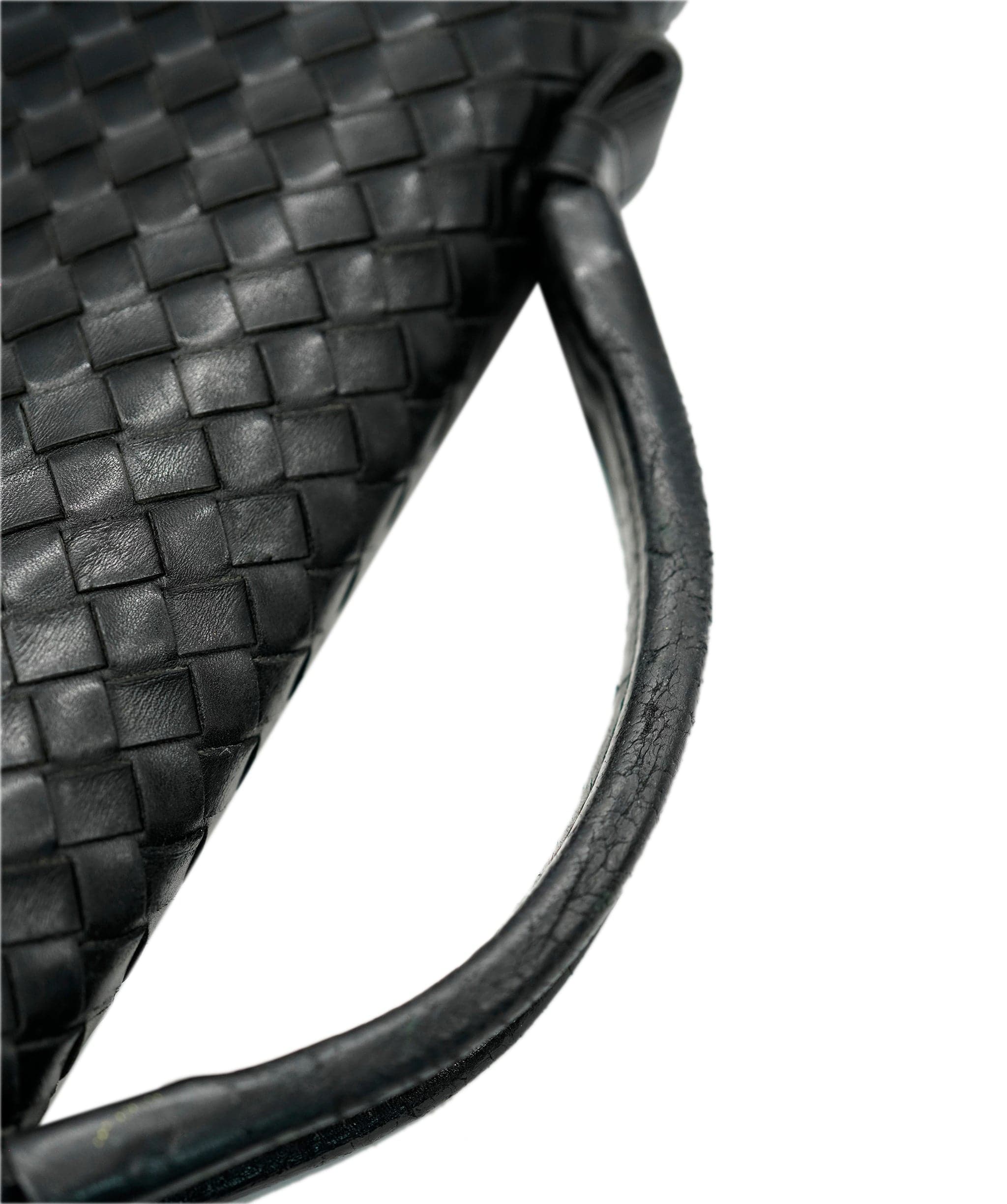 Bottega Veneta BOTTEGA VENETA Business Bag Leather Black Silver 122139 Auth bs17420 DBXS1682
