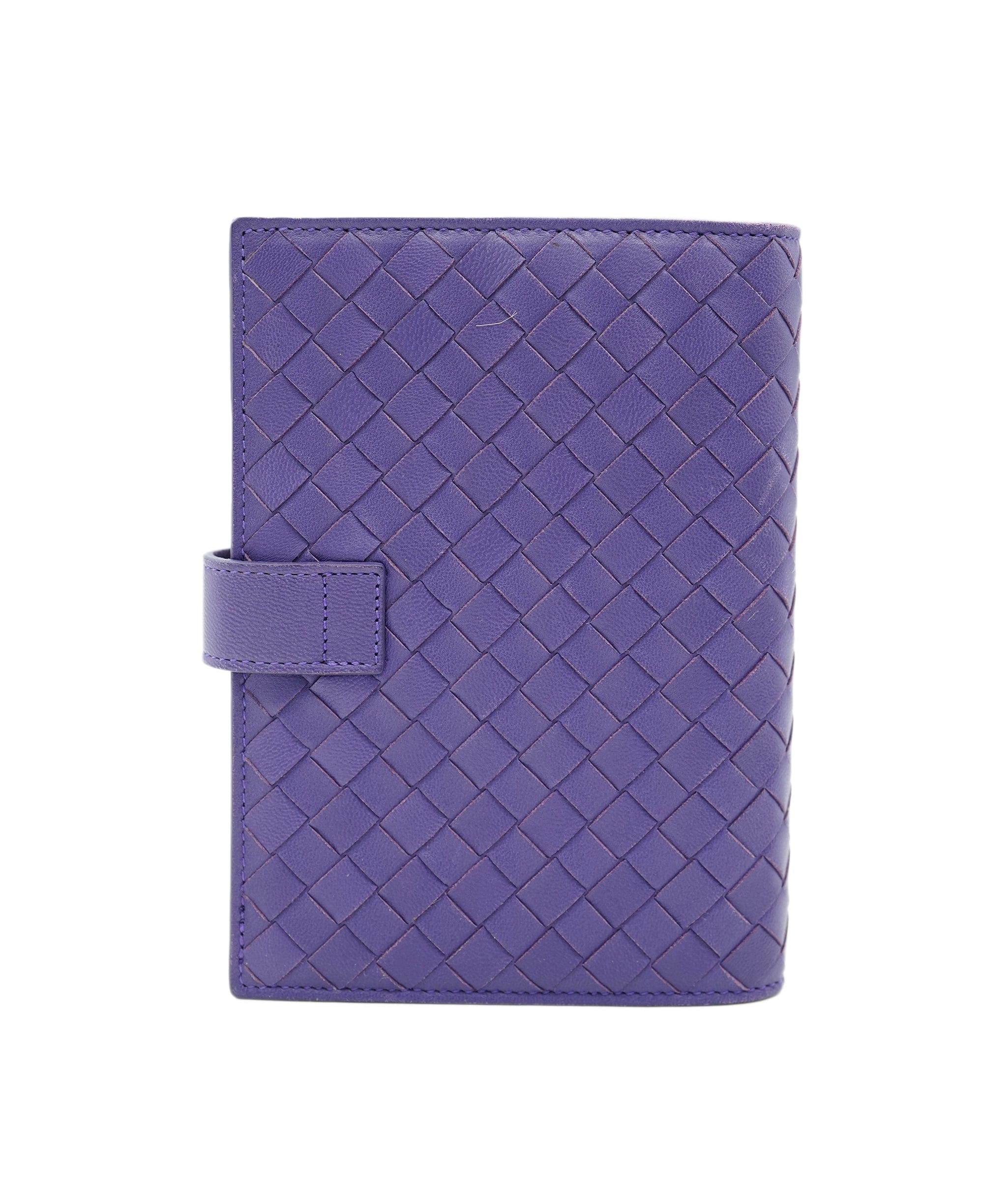 Bottega Veneta BOTTEGA VENETA INTRECCIATO agenda Day Planner Cover Leather Purple Auth mr053 DBXS1669