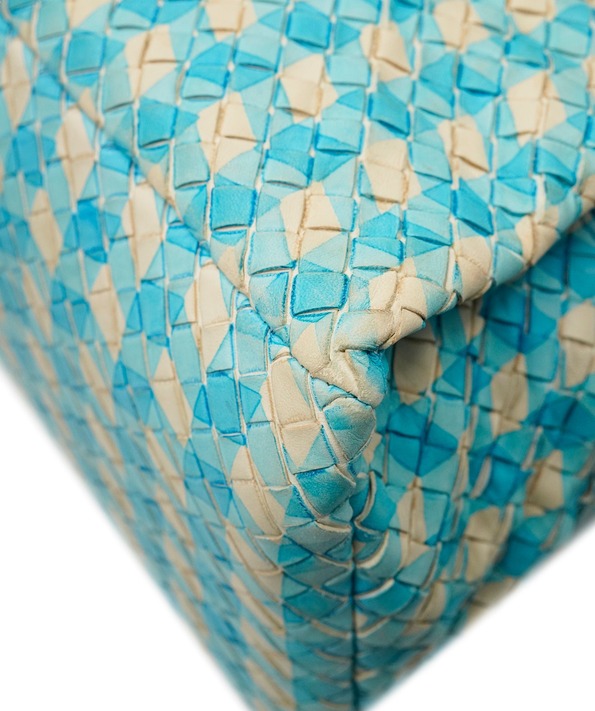 Bottega Veneta BOTTEGA VENETA INTRECCIATO Hand Bag Leather Outlet Blue Auth 82006 DBXS1678