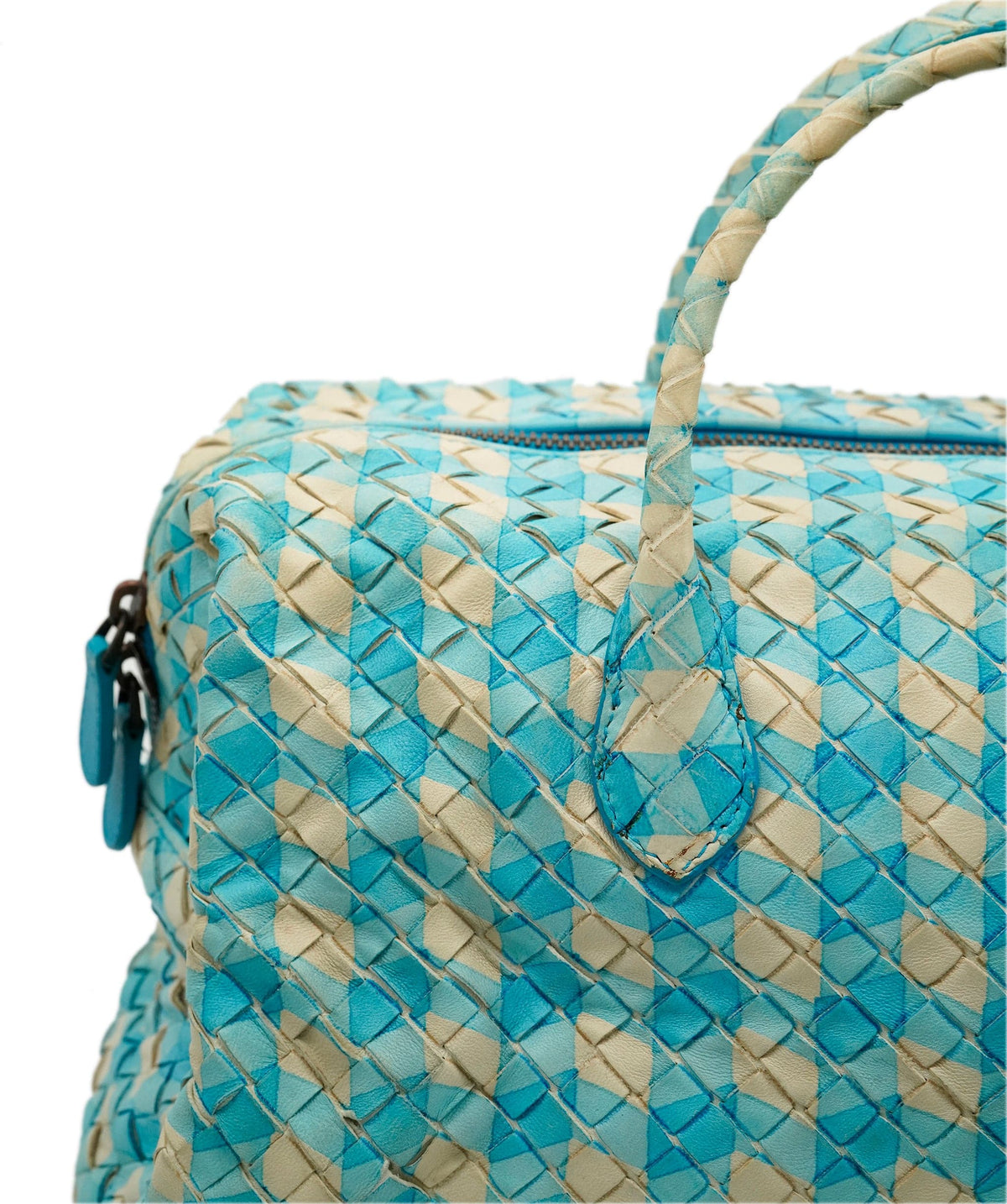 Bottega Veneta BOTTEGA VENETA INTRECCIATO Hand Bag Leather Outlet Blue Auth 82006 DBXS1678