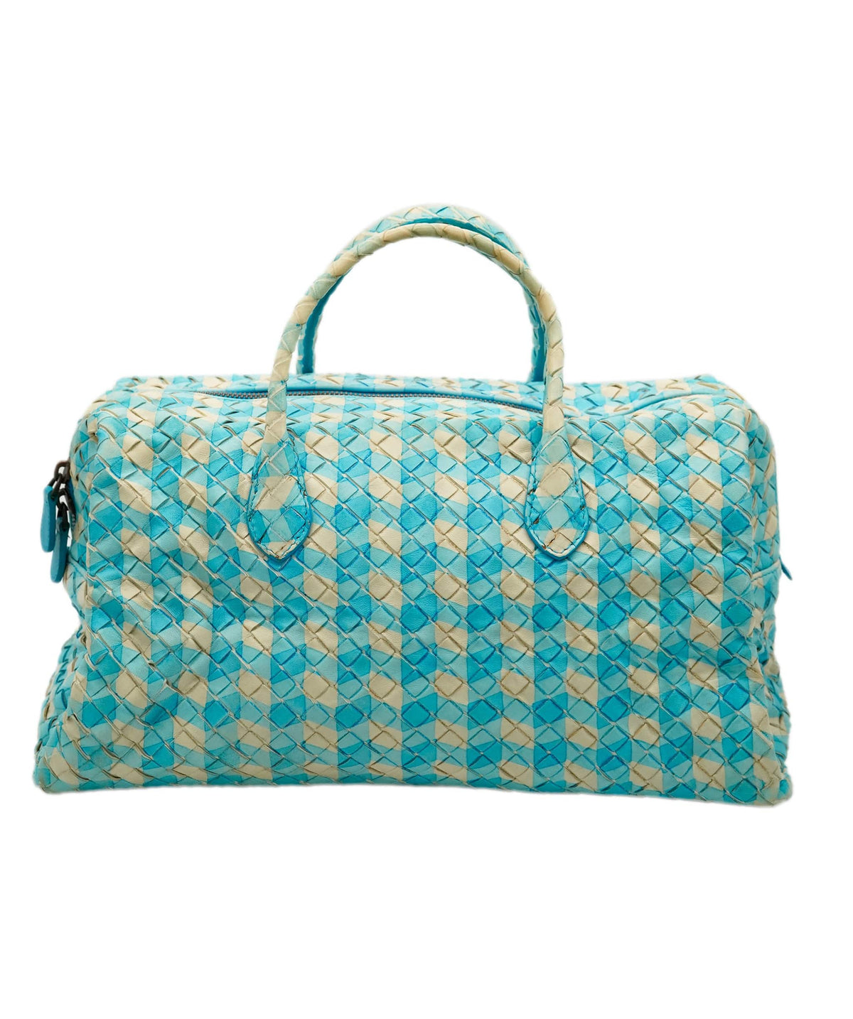 Bottega Veneta BOTTEGA VENETA INTRECCIATO Hand Bag Leather Outlet Blue Auth 82006 DBXS1678