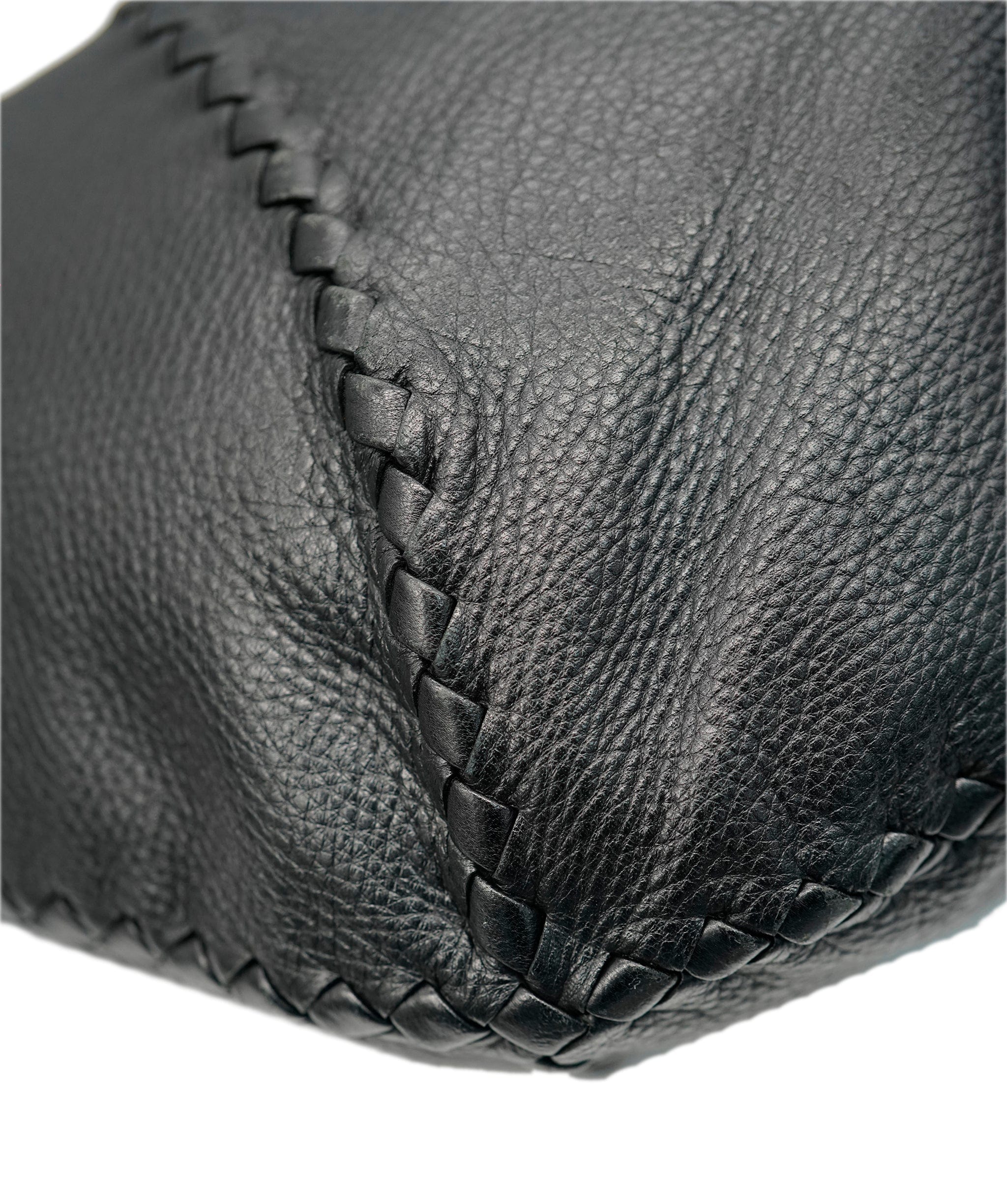 Bottega Veneta BOTTEGA VENETA INTRECCIATO Hobo Shoulder Bag Leather Black 212741 Auth am5896 DBXS1677