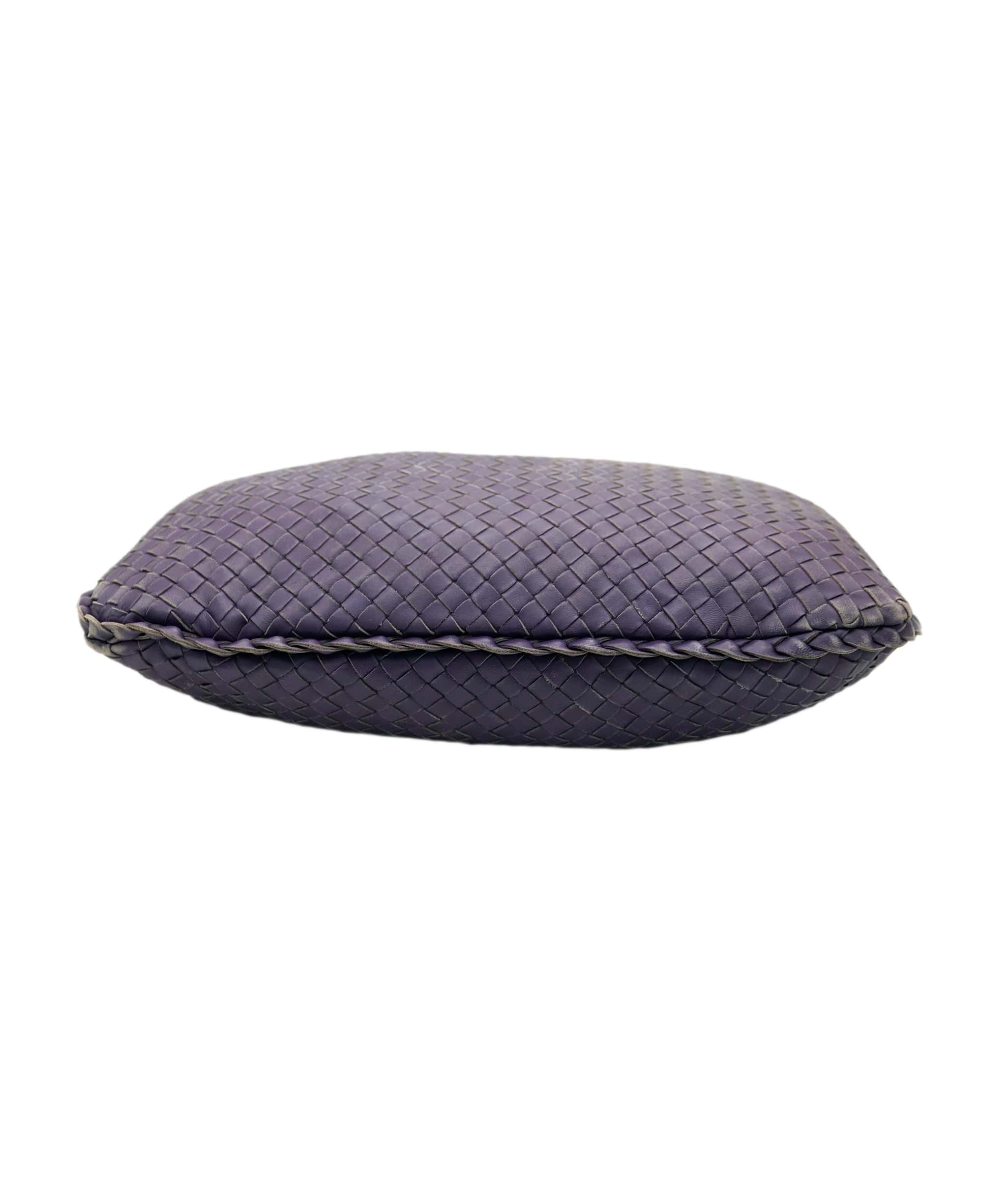Bottega Veneta BOTTEGA VENETA INTRECCIATO Hobo Shoulder Bag Leather Purple Auth yk10379 DBXS1667