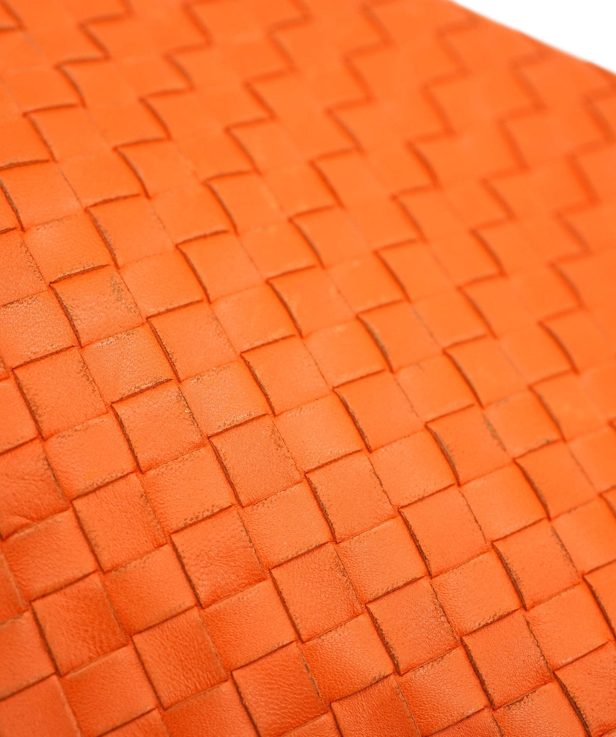 Bottega Veneta BOTTEGA VENETA INTRECCIATO Shoulder Bag Leather Outlet Orange Auth 67184 DBXS1673