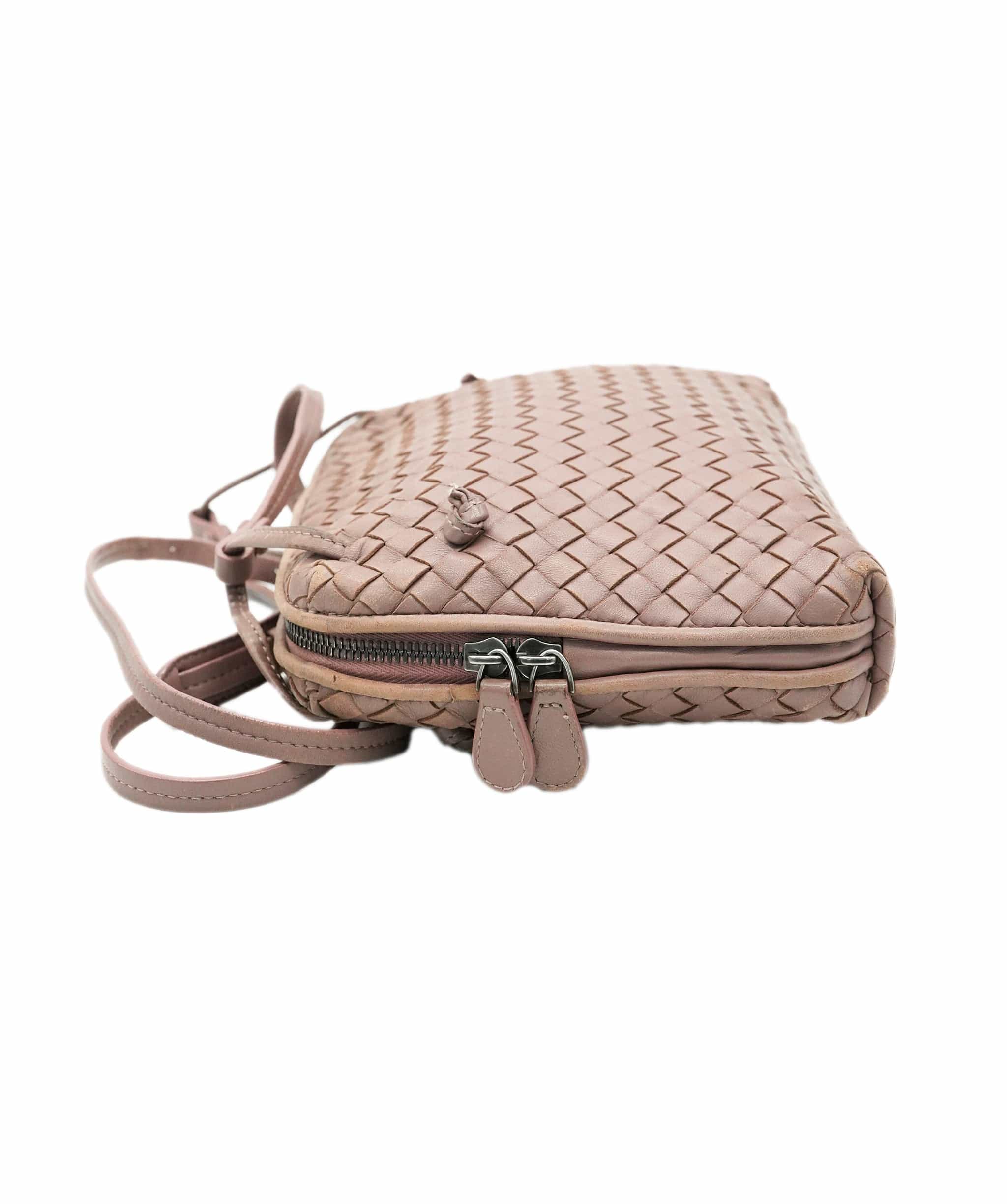 Bottega Veneta BOTTEGA VENETA INTRECCIATO Shoulder Bag Leather Pink Auth 72460 DBXS1672