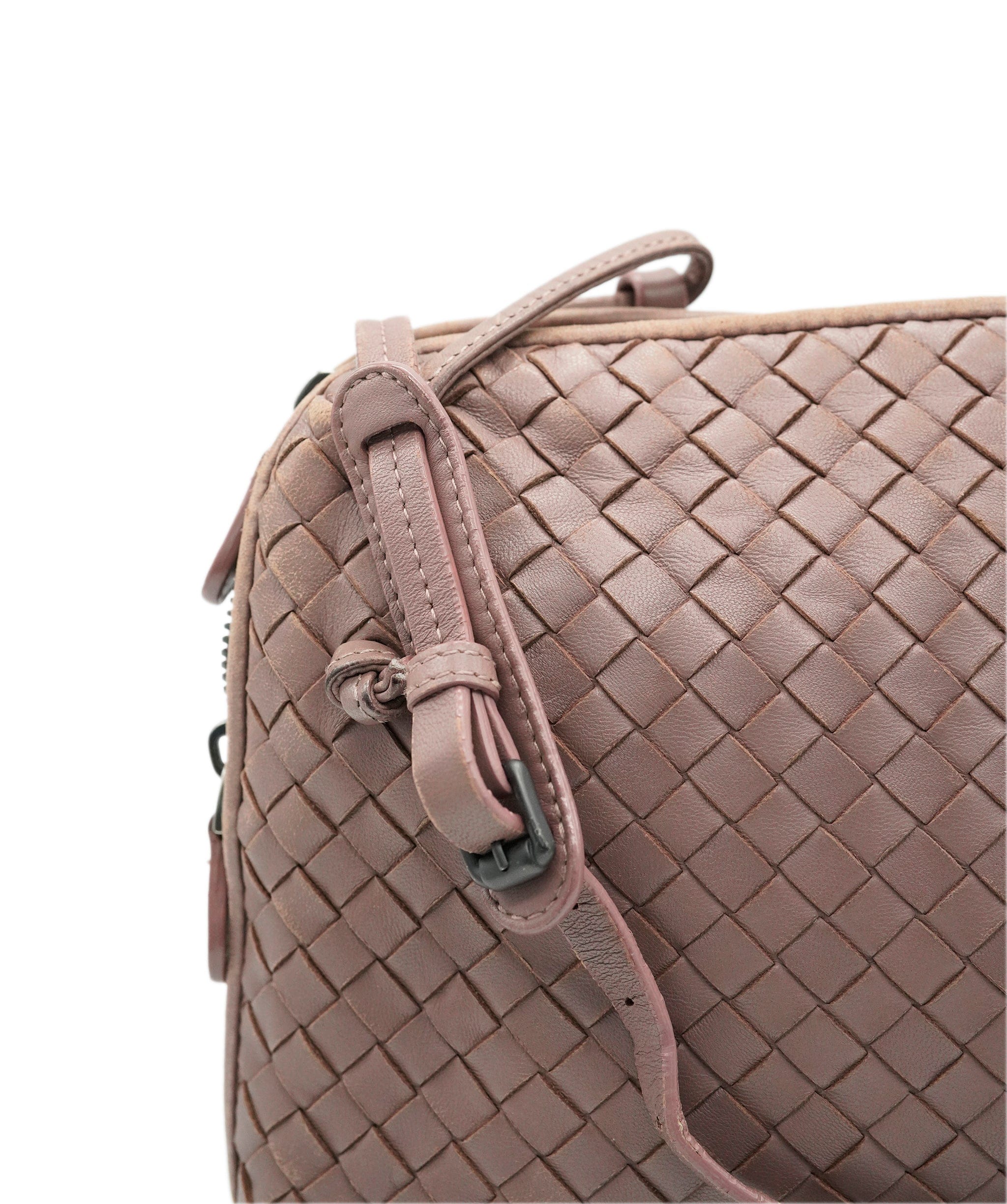 Bottega Veneta BOTTEGA VENETA INTRECCIATO Shoulder Bag Leather Pink Auth 72460 DBXS1672
