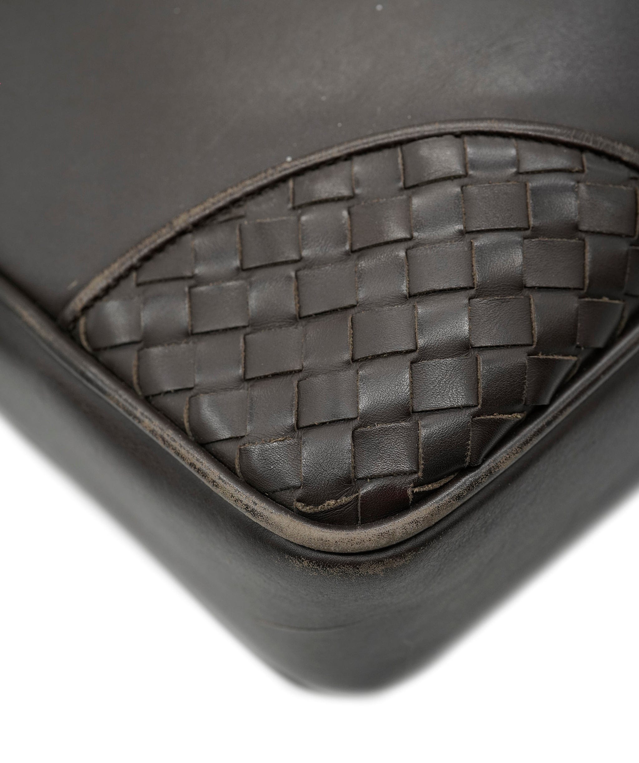 Bottega Veneta Bottega Veneta Intrecciato Trim Leather Briefcase - APC0006