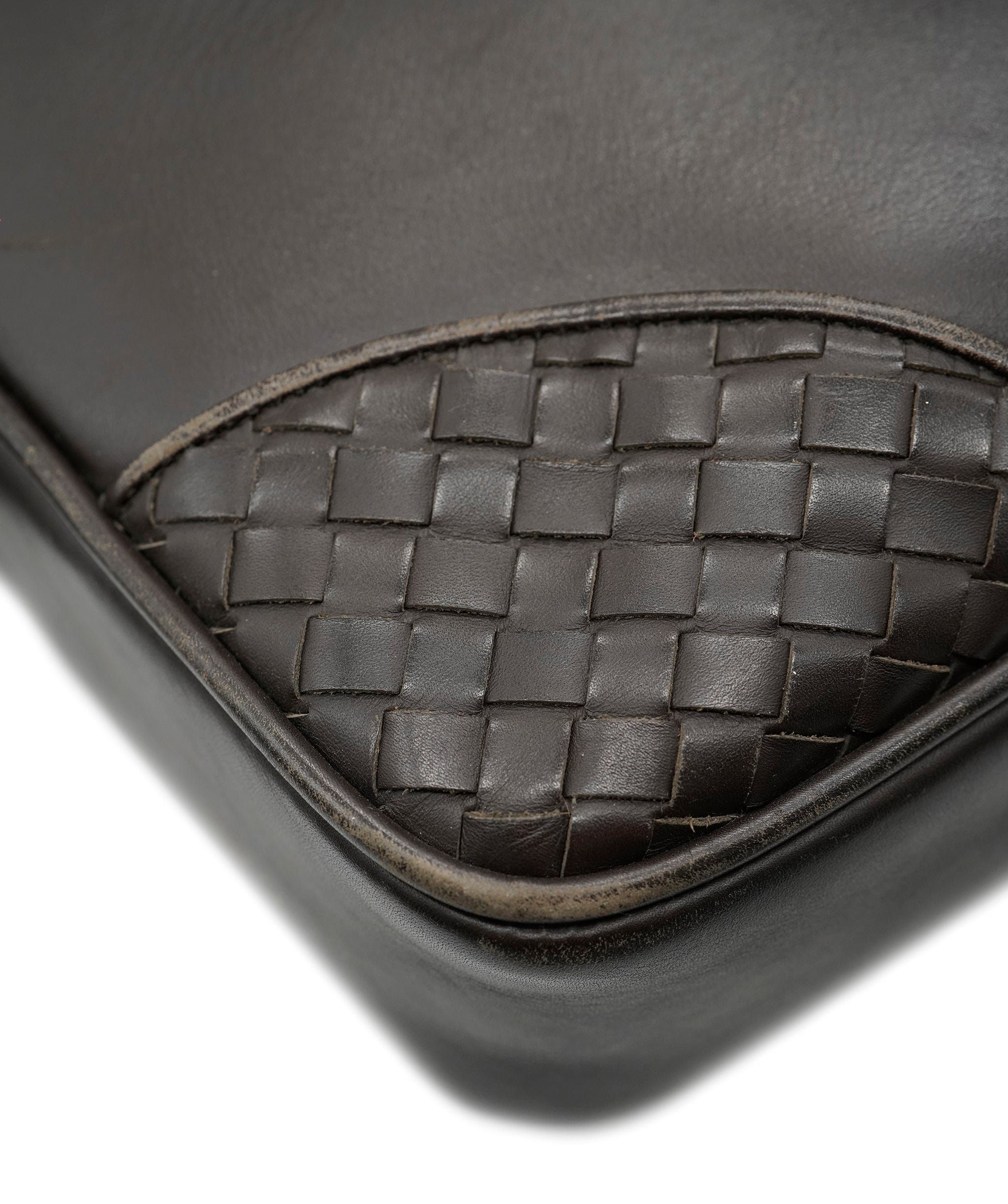 Bottega Veneta Bottega Veneta Intrecciato Trim Leather Briefcase - APC0006