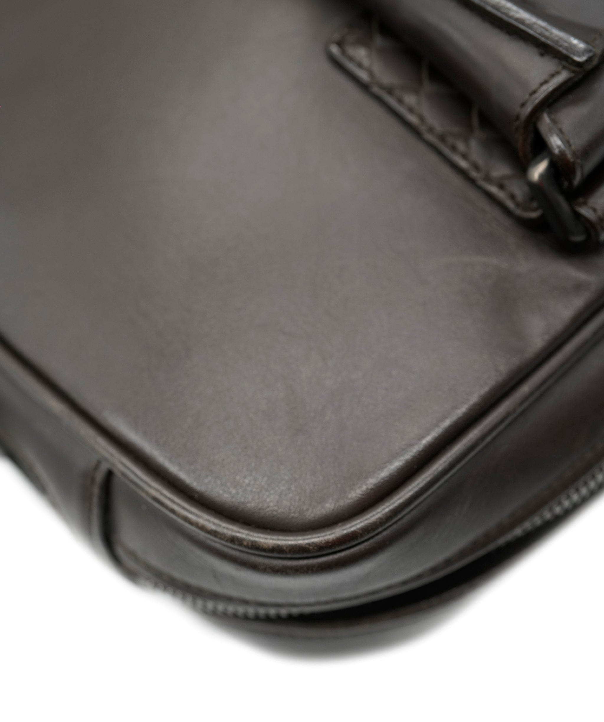 Bottega Veneta Bottega Veneta Intrecciato Trim Leather Briefcase - APC0006
