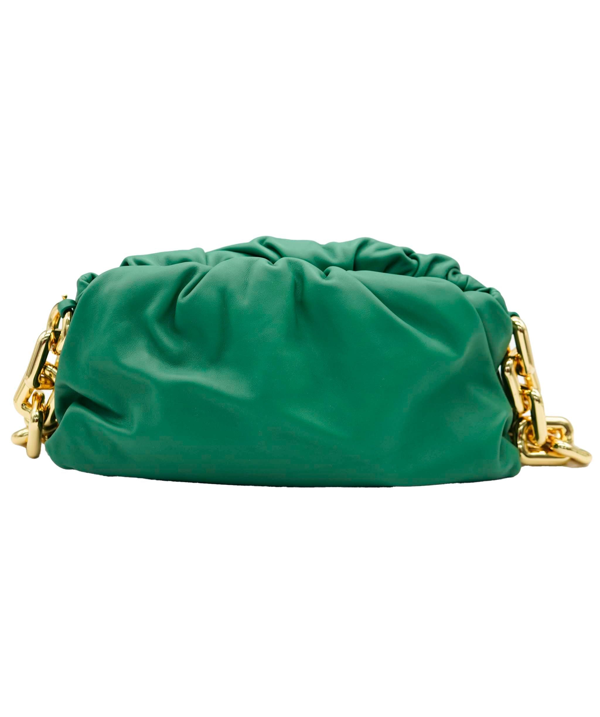 Bottega Veneta Teen Chain Pouch Racing Green AGC2122