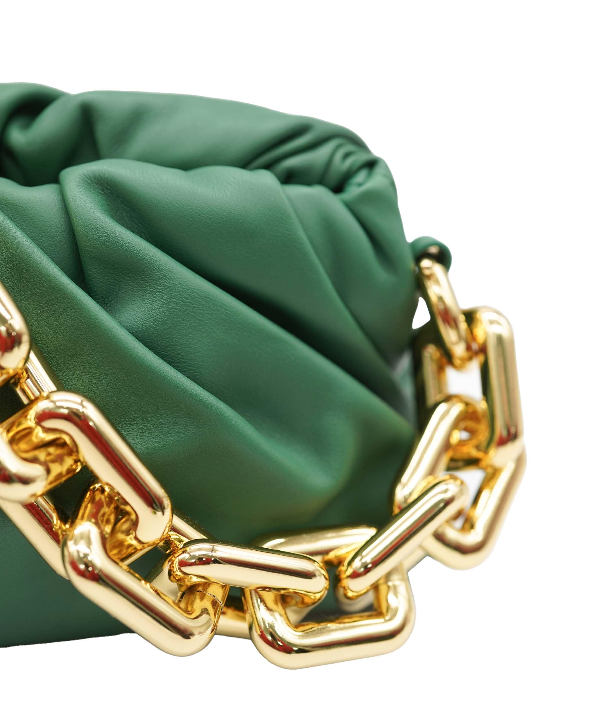 Bottega Veneta Teen Chain Pouch Racing Green AGC2122