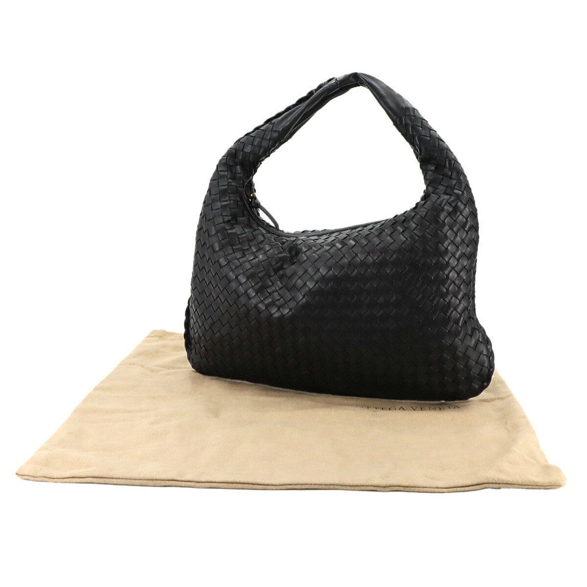 BOTTEGA VENETA BOTTEGA VENETA Intrecciato Shoulder Bag Leather Black 115653 90298784