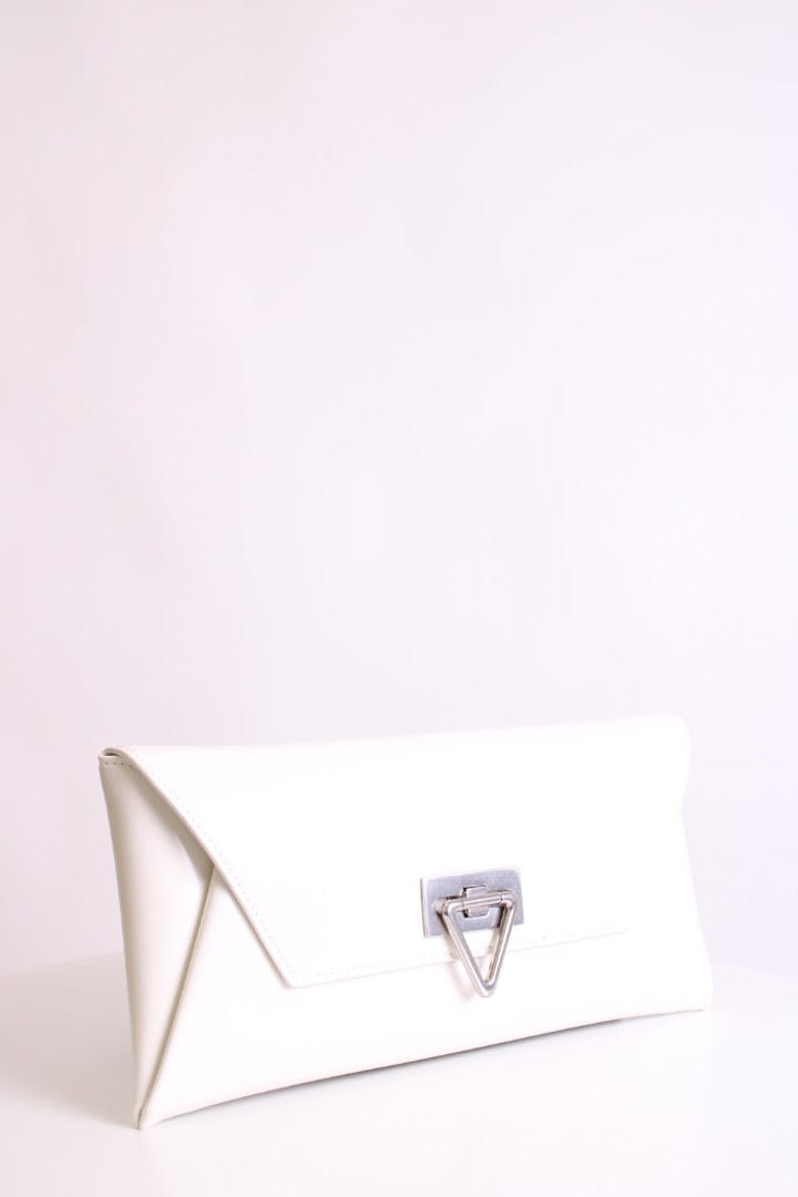 Bottega Veneta White Bottega Veneta Clutch