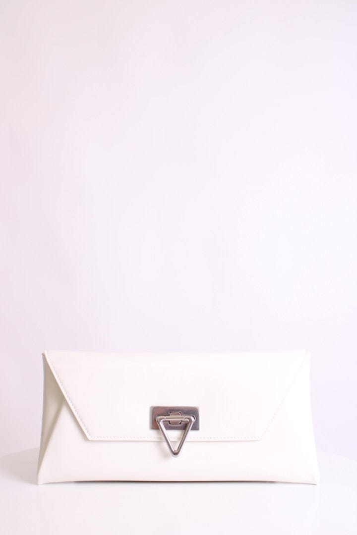 Bottega Veneta White Bottega Veneta Clutch