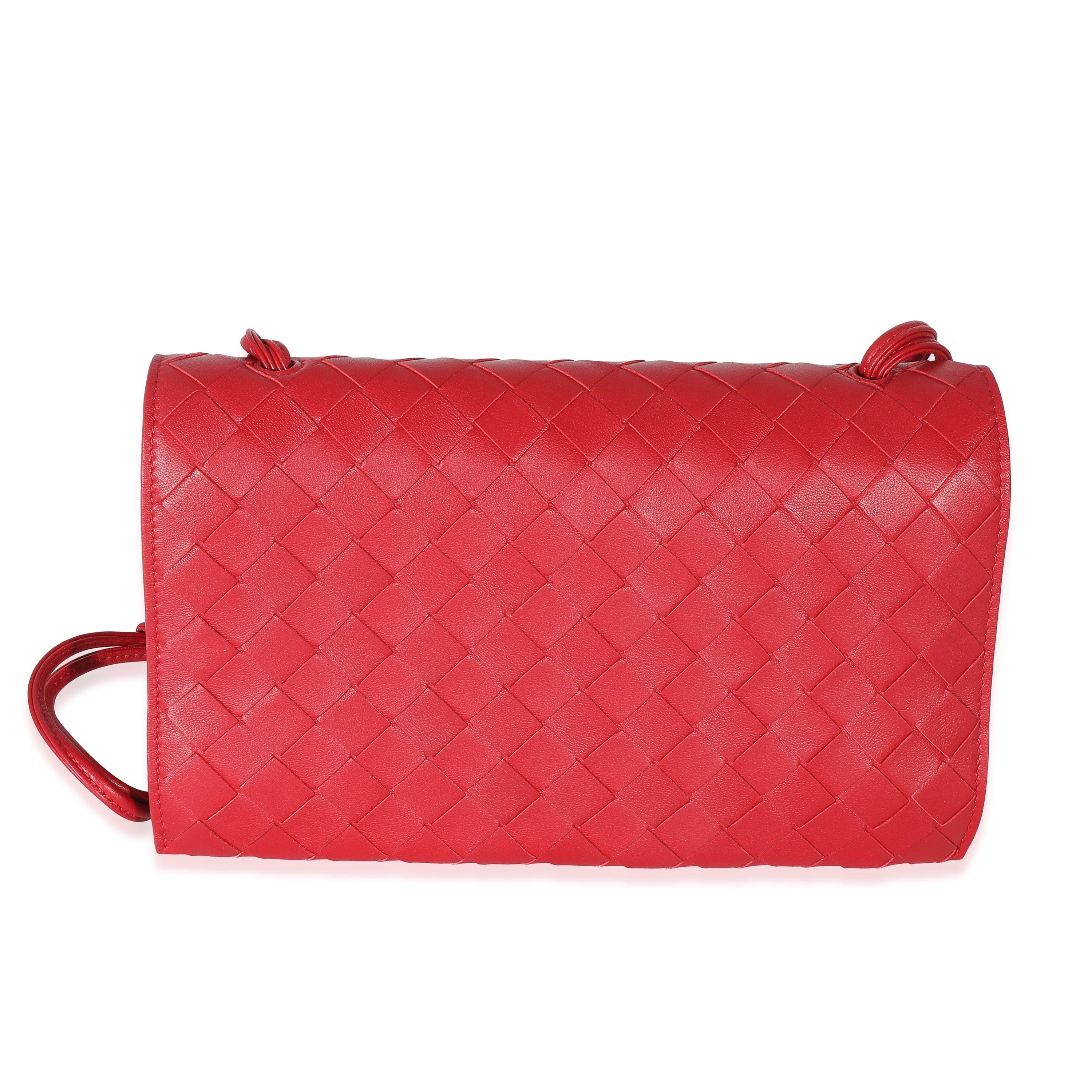 Bottega Veneta Bottega Veneta Apple Candy Intrecciato Lambskin Trio Pouch