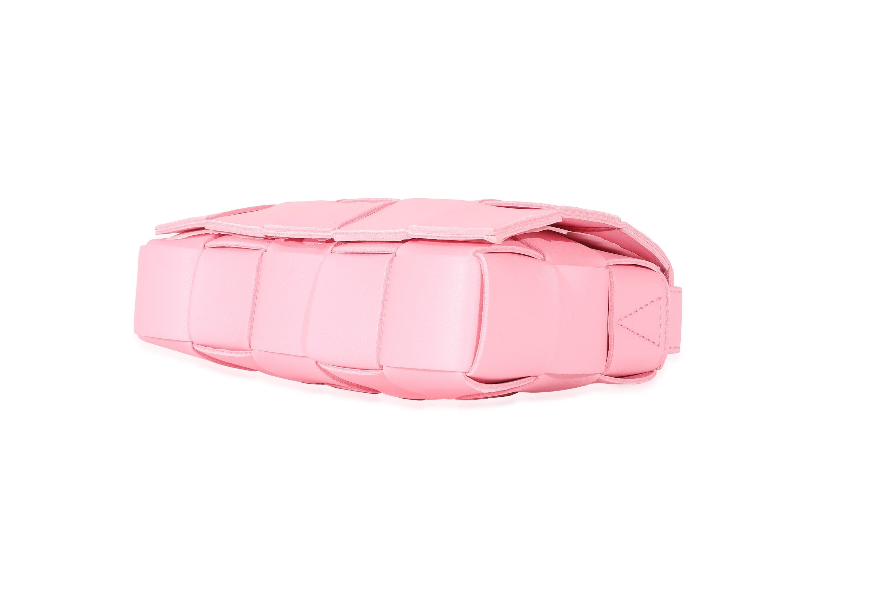 Bottega Veneta Bottega Veneta Pink Intrecciato Lambskin Small Cassette Bag