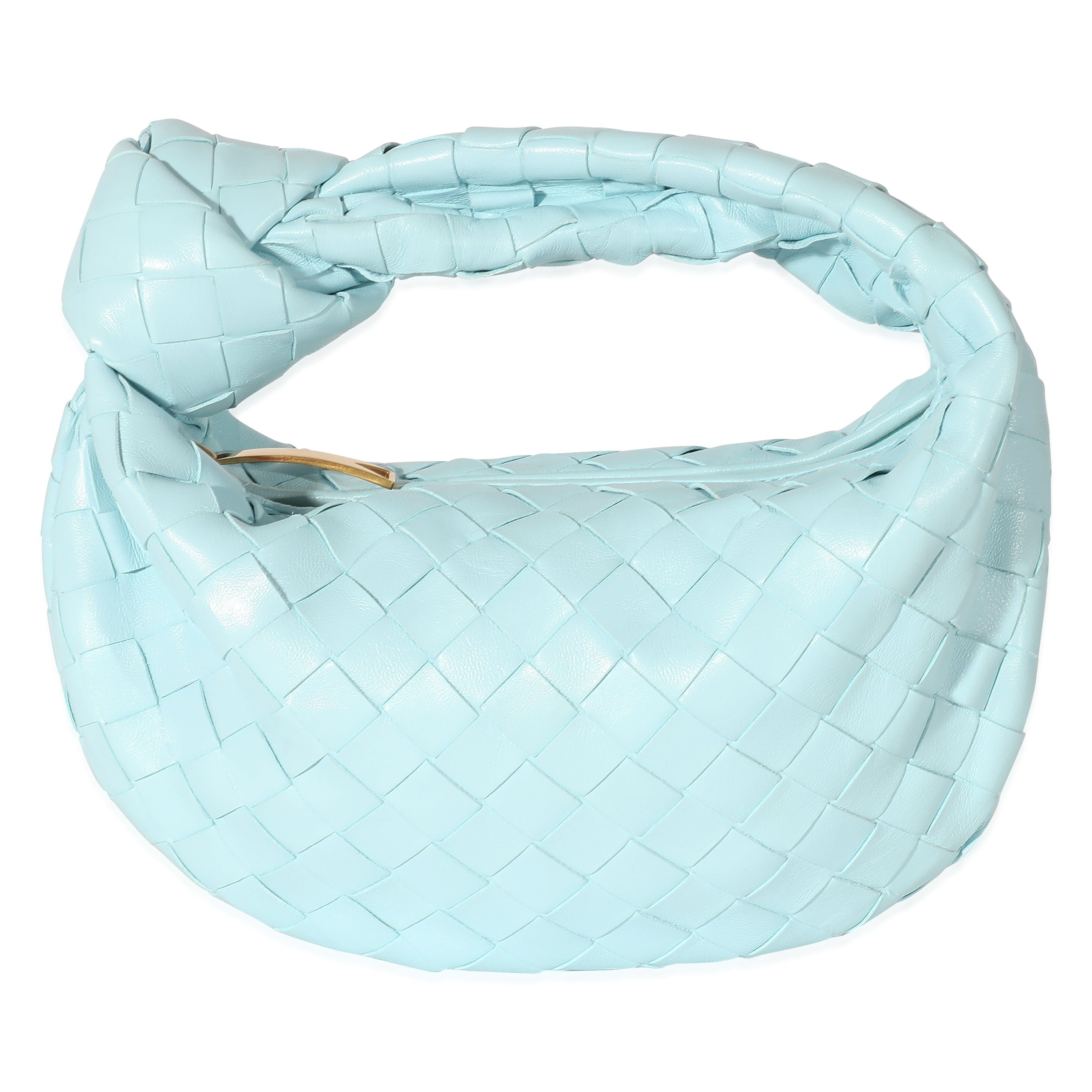 Bottega Veneta Bottega Veneta Teal Washed Intrecciato Lambskin Mini Jodie