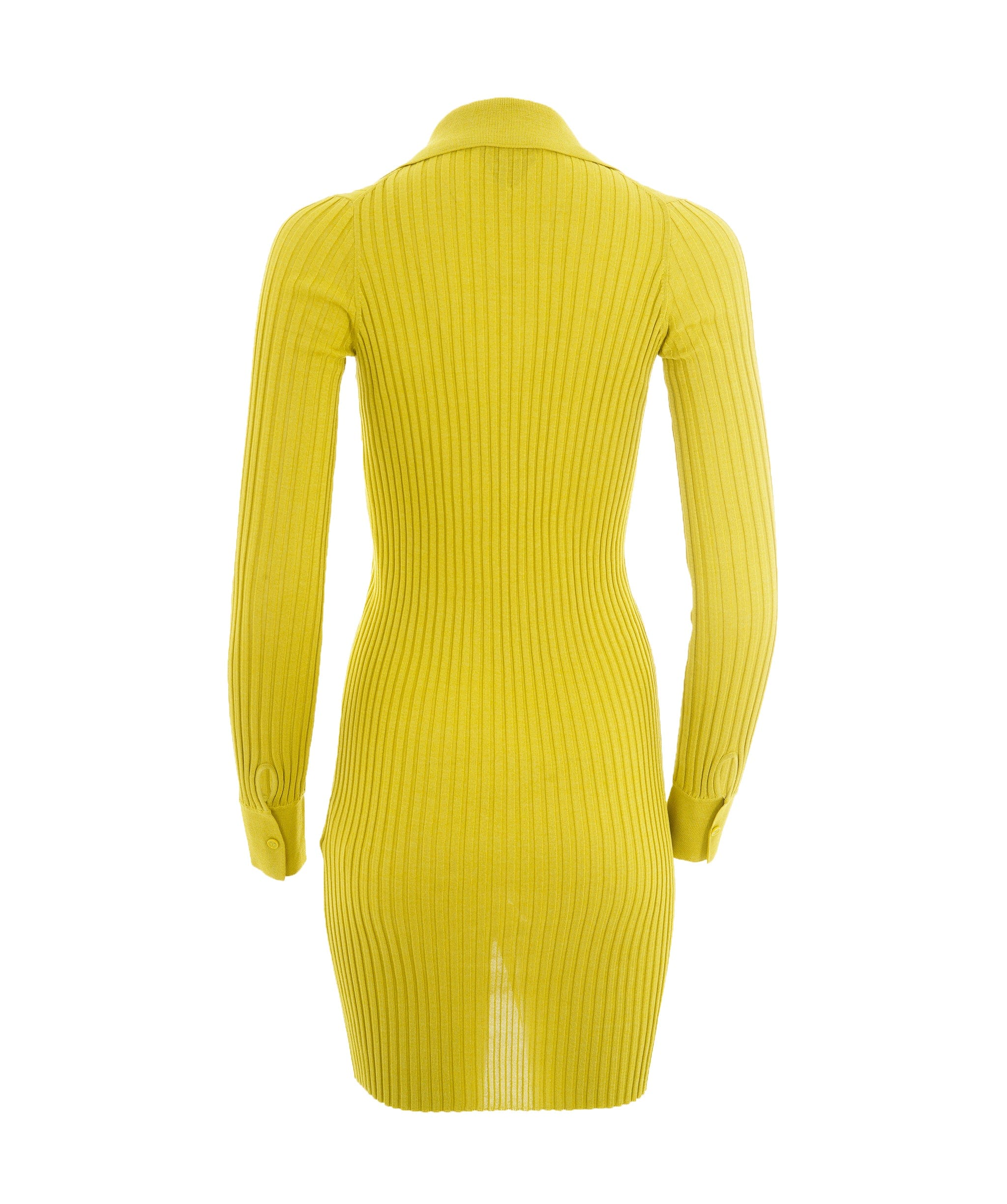 Bottega Veneta Bottega Veneta Lime Ribbed Knit Dress ALC2467