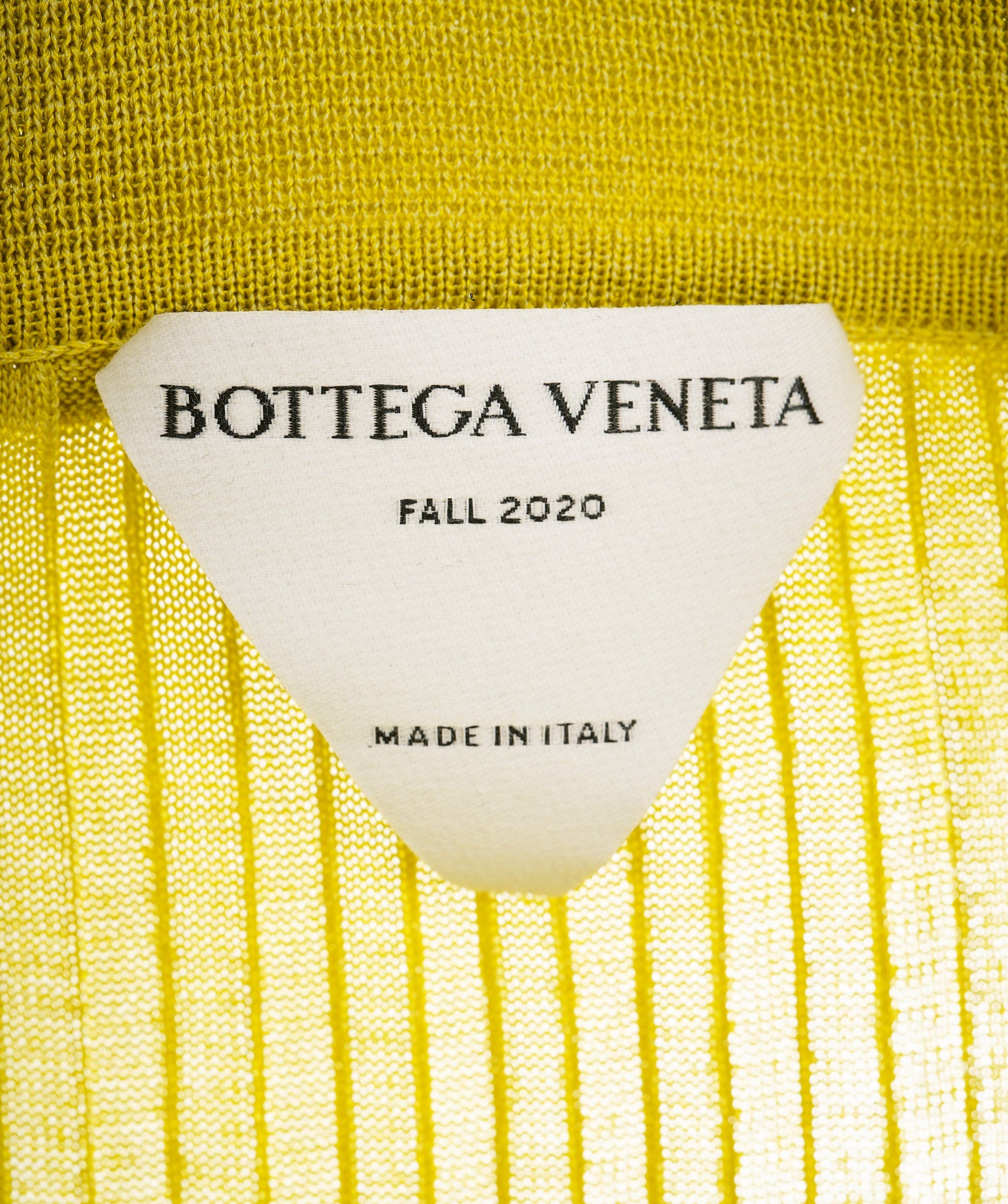 Bottega Veneta Bottega Veneta Lime Ribbed Knit Dress ALC2467